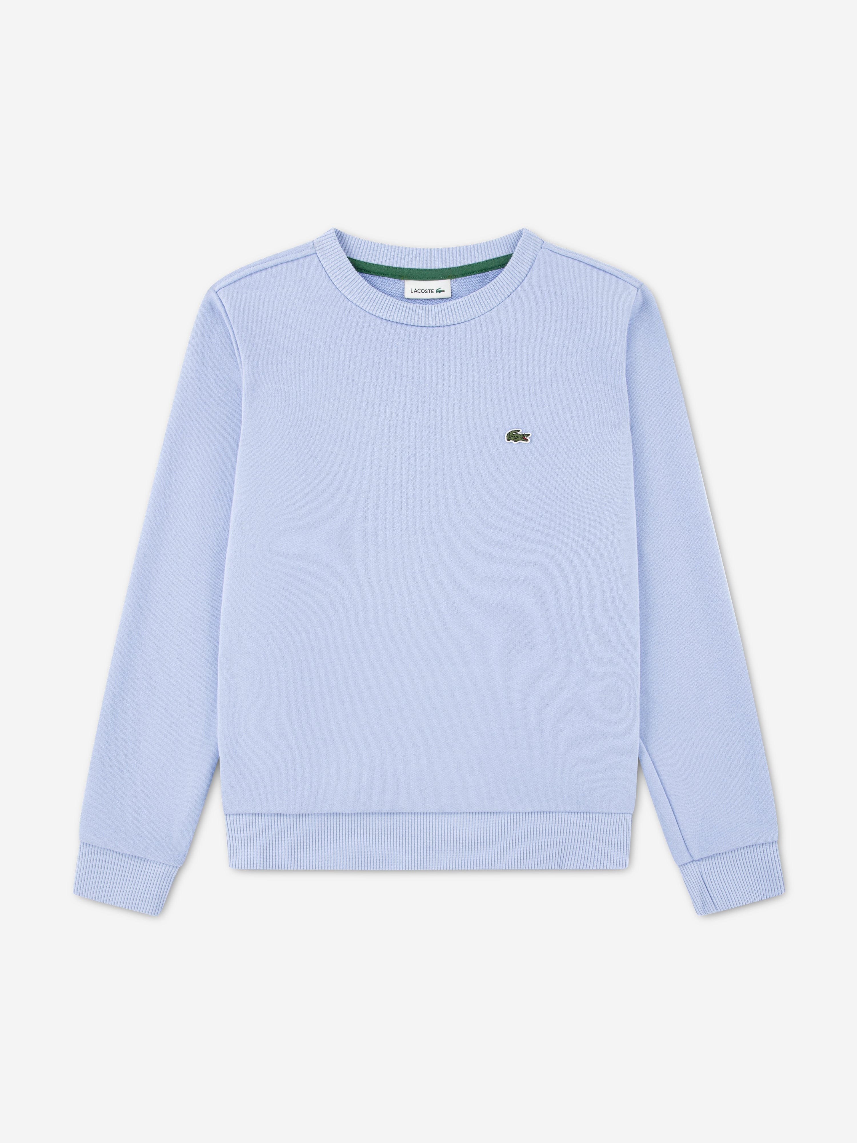 Lacoste Girls Logo Sweatshirt in Blue