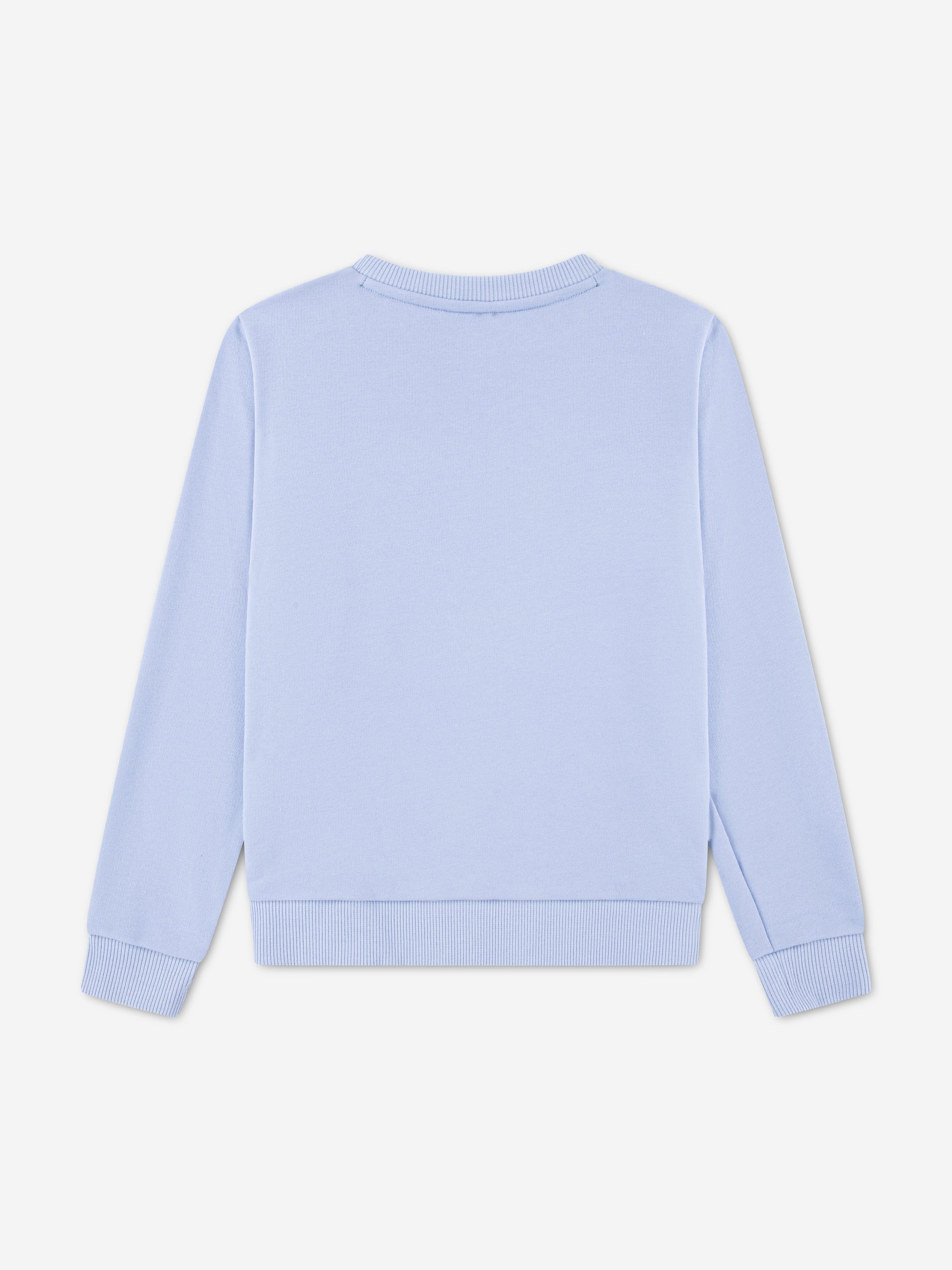 Lacoste Girls Logo Sweatshirt in Blue
