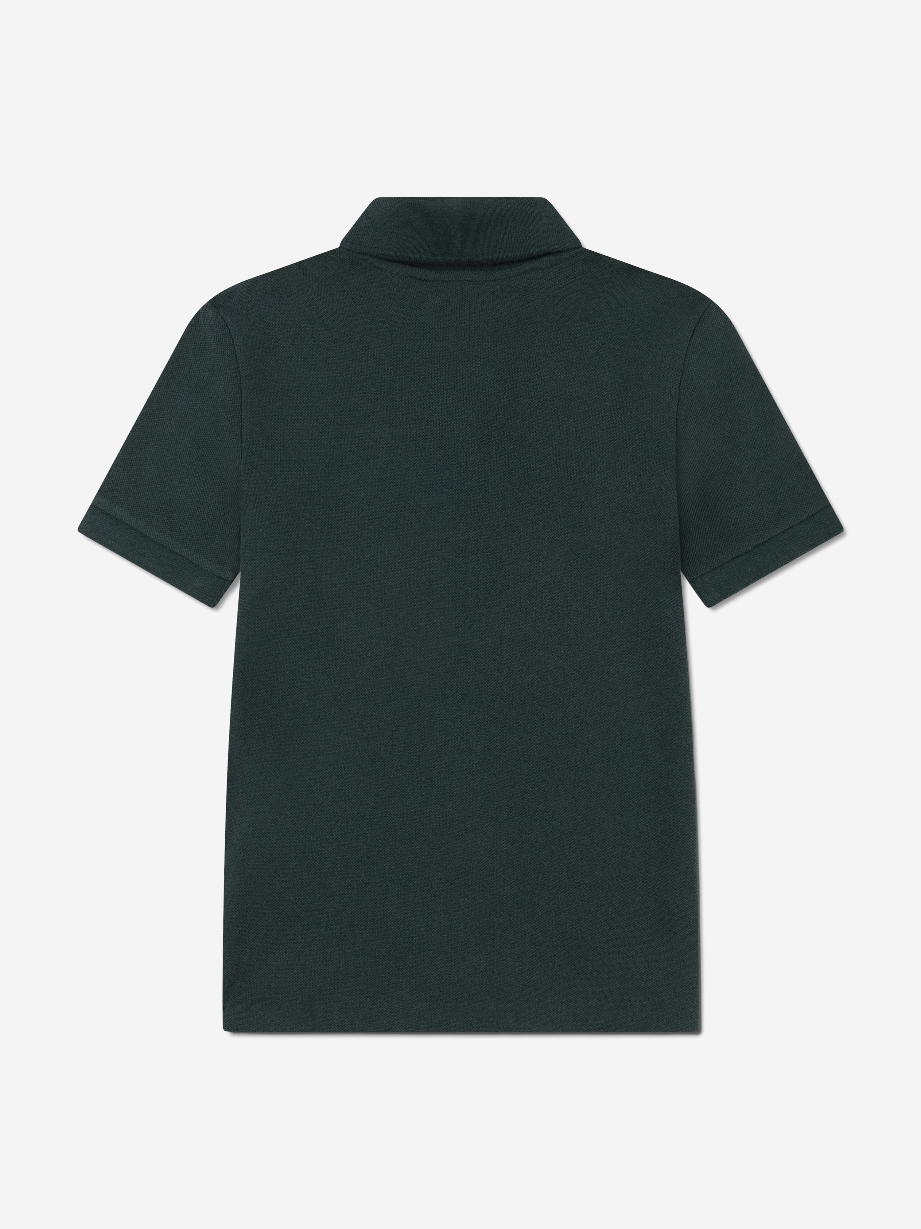 Lacoste Boys Micro Taping Polo Shirt in Green