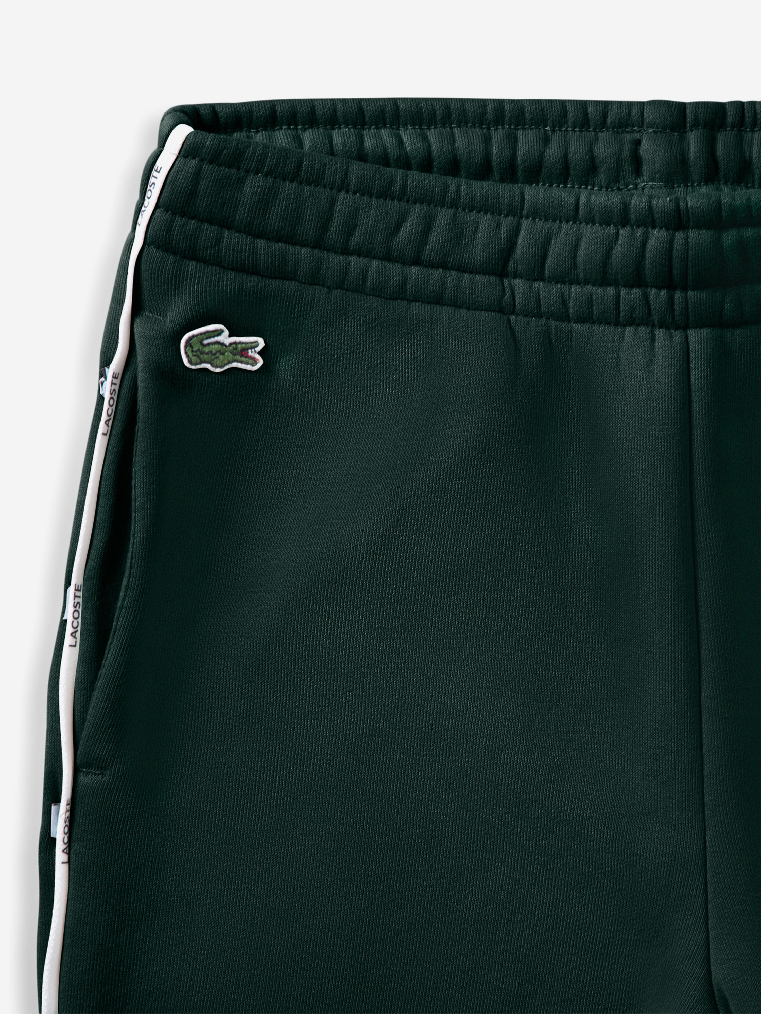 Lacoste Boys Micro Taping Joggers in Green