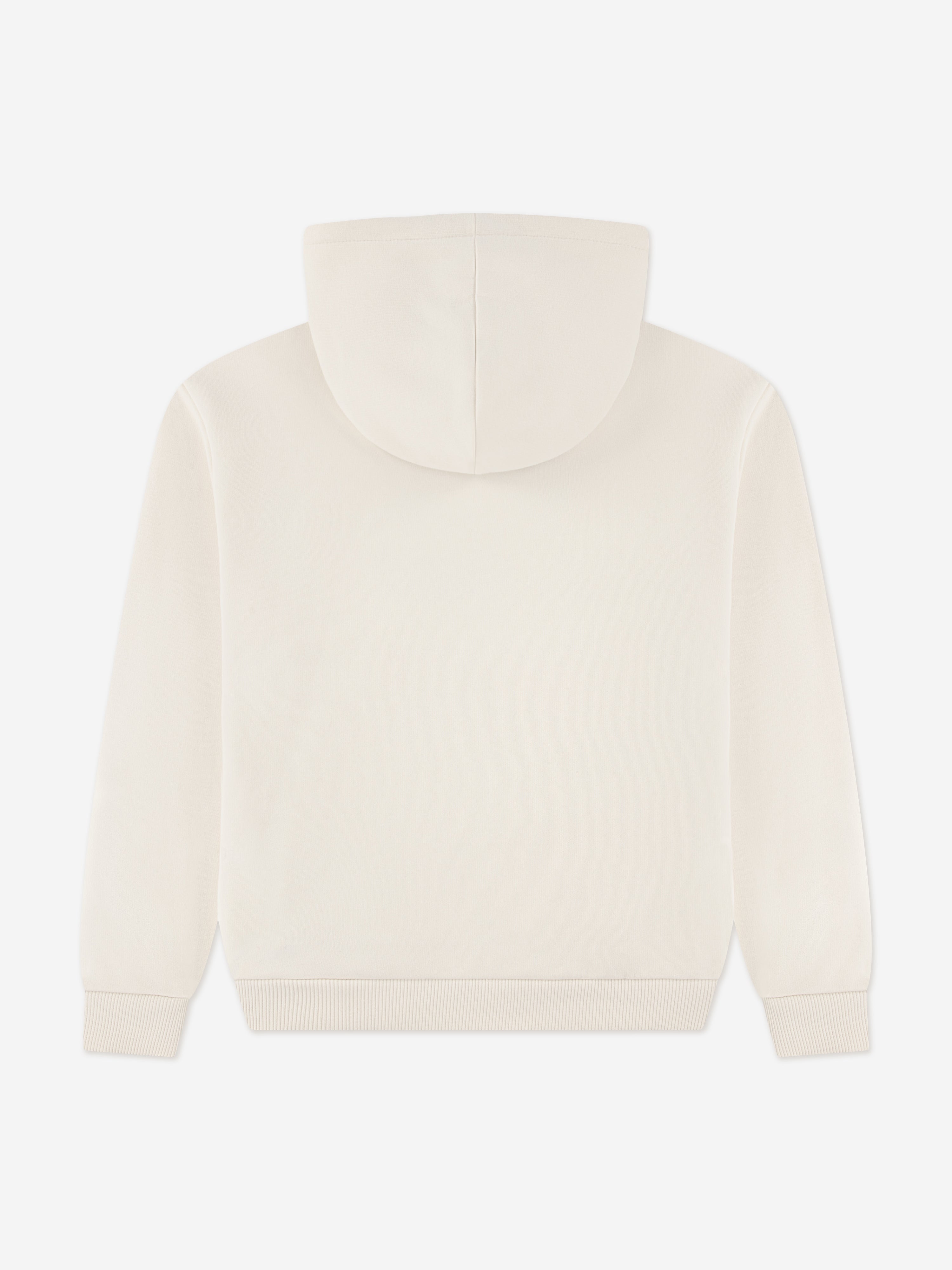 Lacoste Boys Graphic Core Hoodie in Ivory