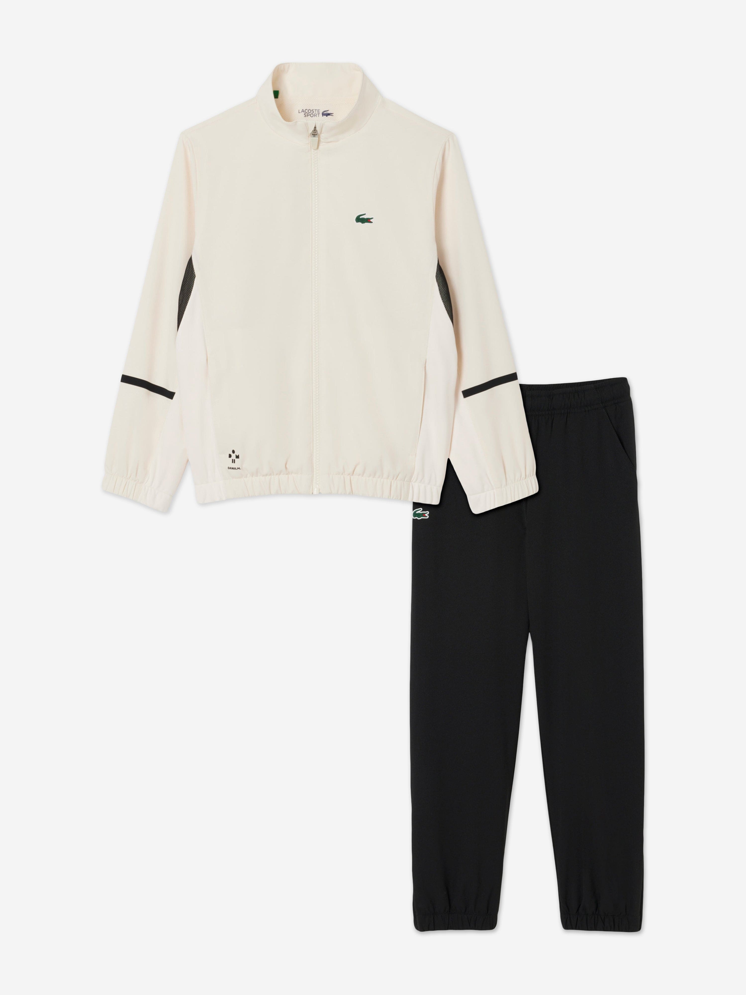 Lacoste Boys Daniil Medvedev Court Tracksuit in Black