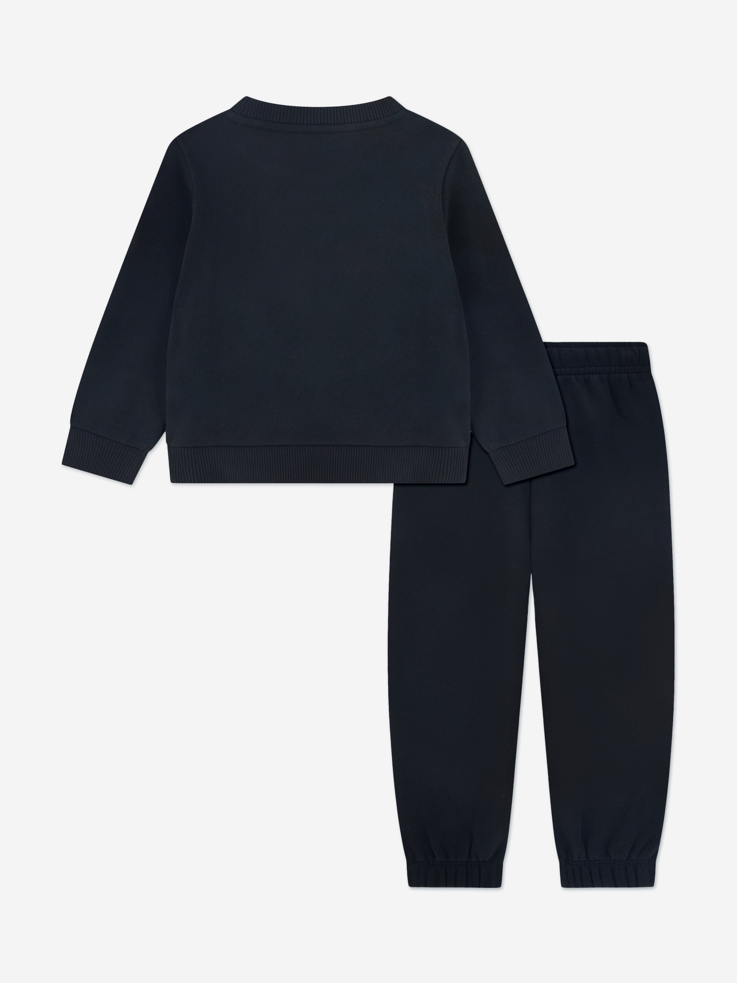 Lacoste Boys Soft Branding Tracksuit in Black