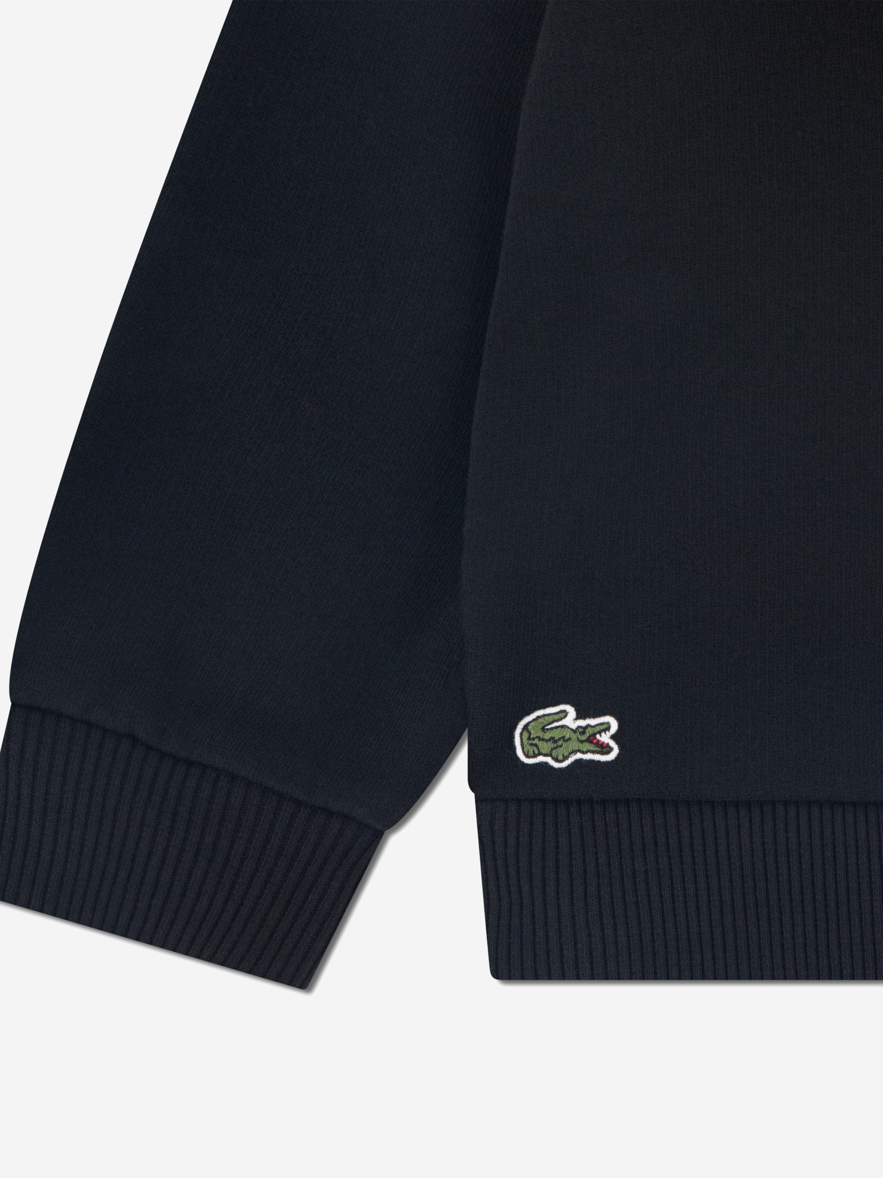 Lacoste Boys Soft Branding Tracksuit in Black
