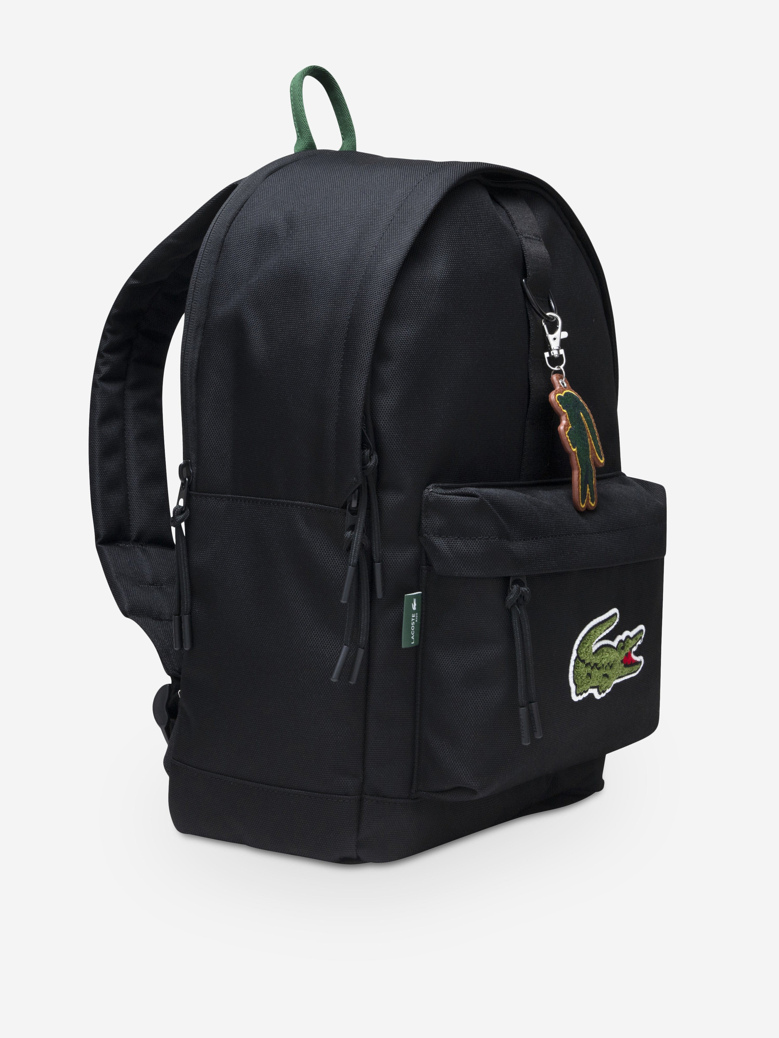 Lacoste Kids Logo Backpack in Black (44cm)