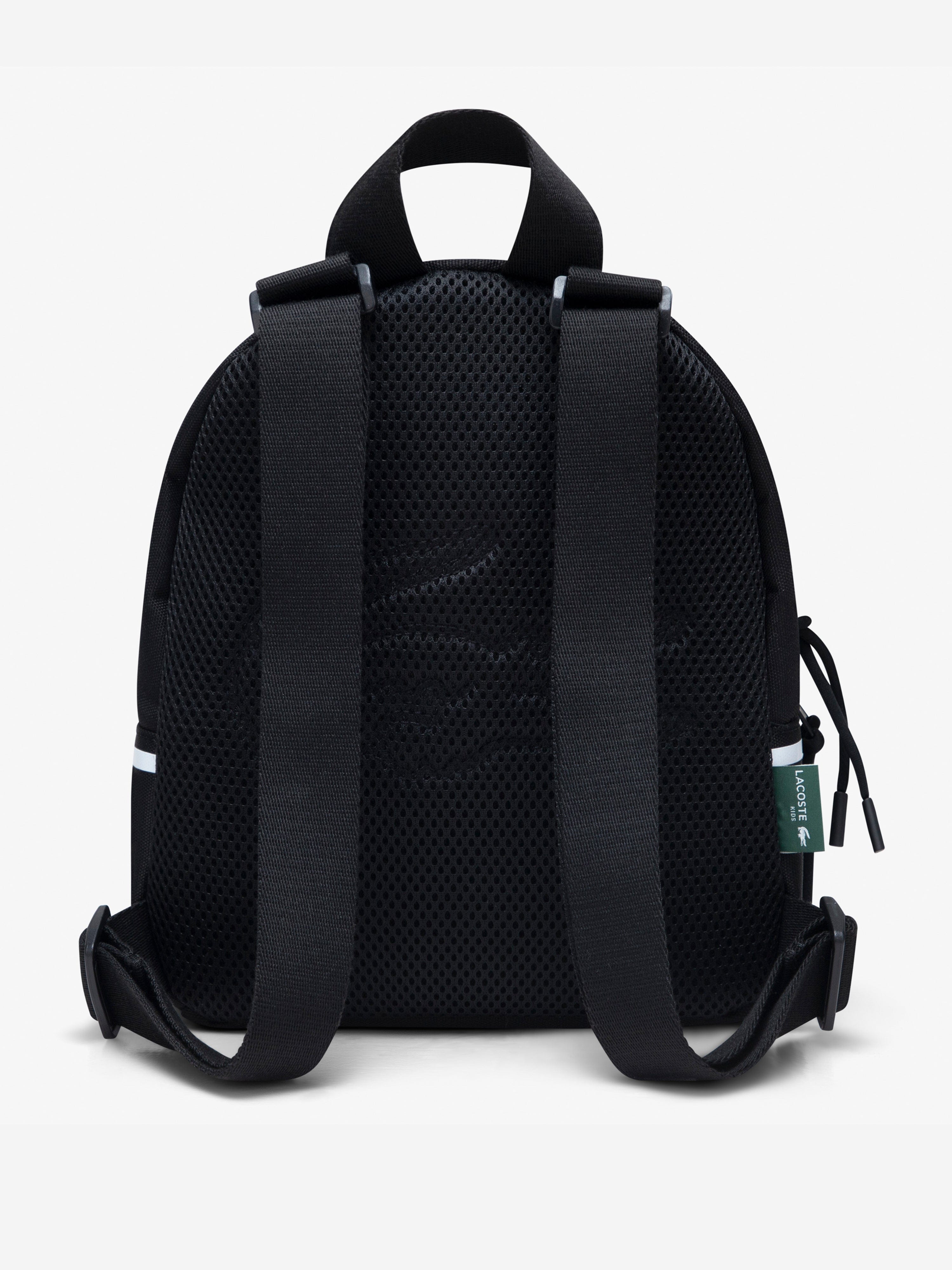 Lacoste Kids Logo Mini Backpack in Black (27cm)
