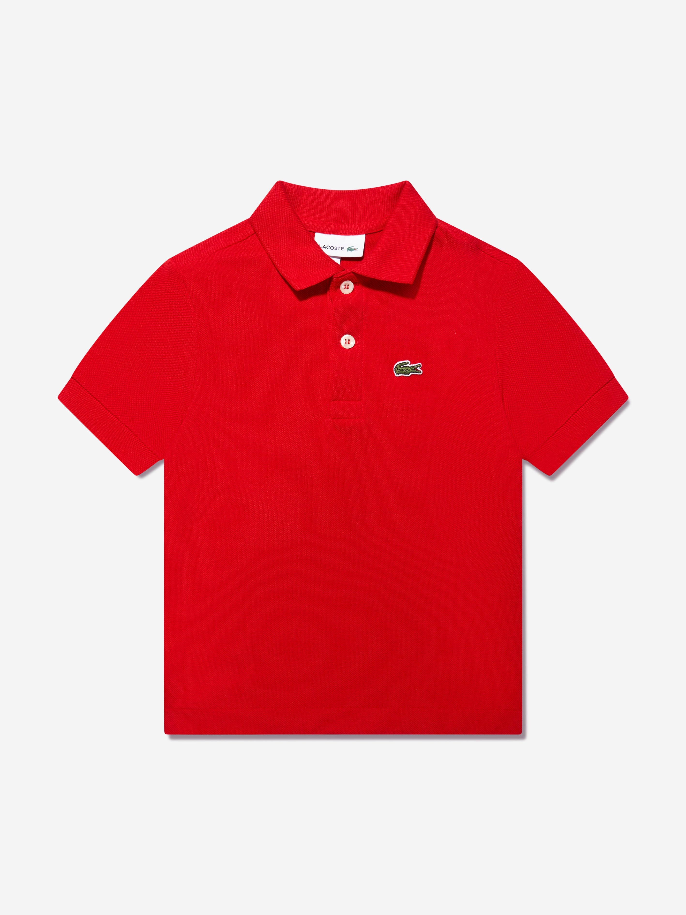 Lacoste Boys Cotton Pique Polo Top