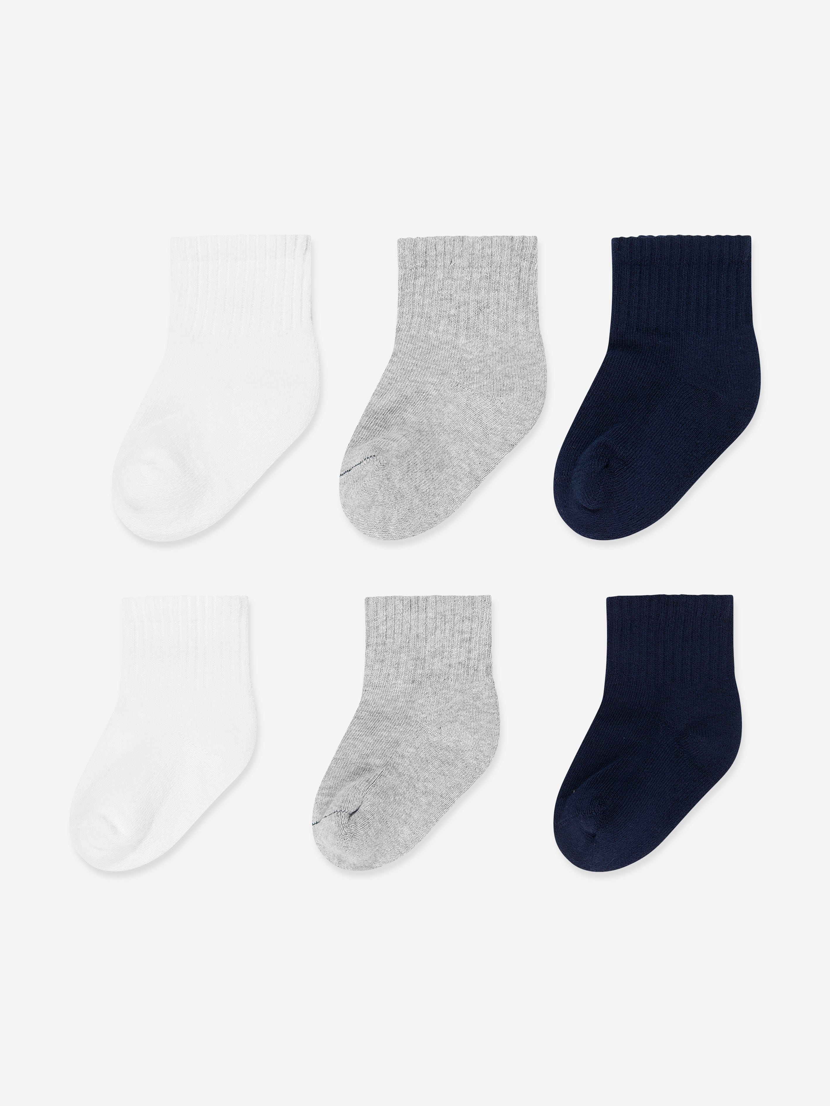 Lacoste Baby 6 Pack Socks Set in Navy