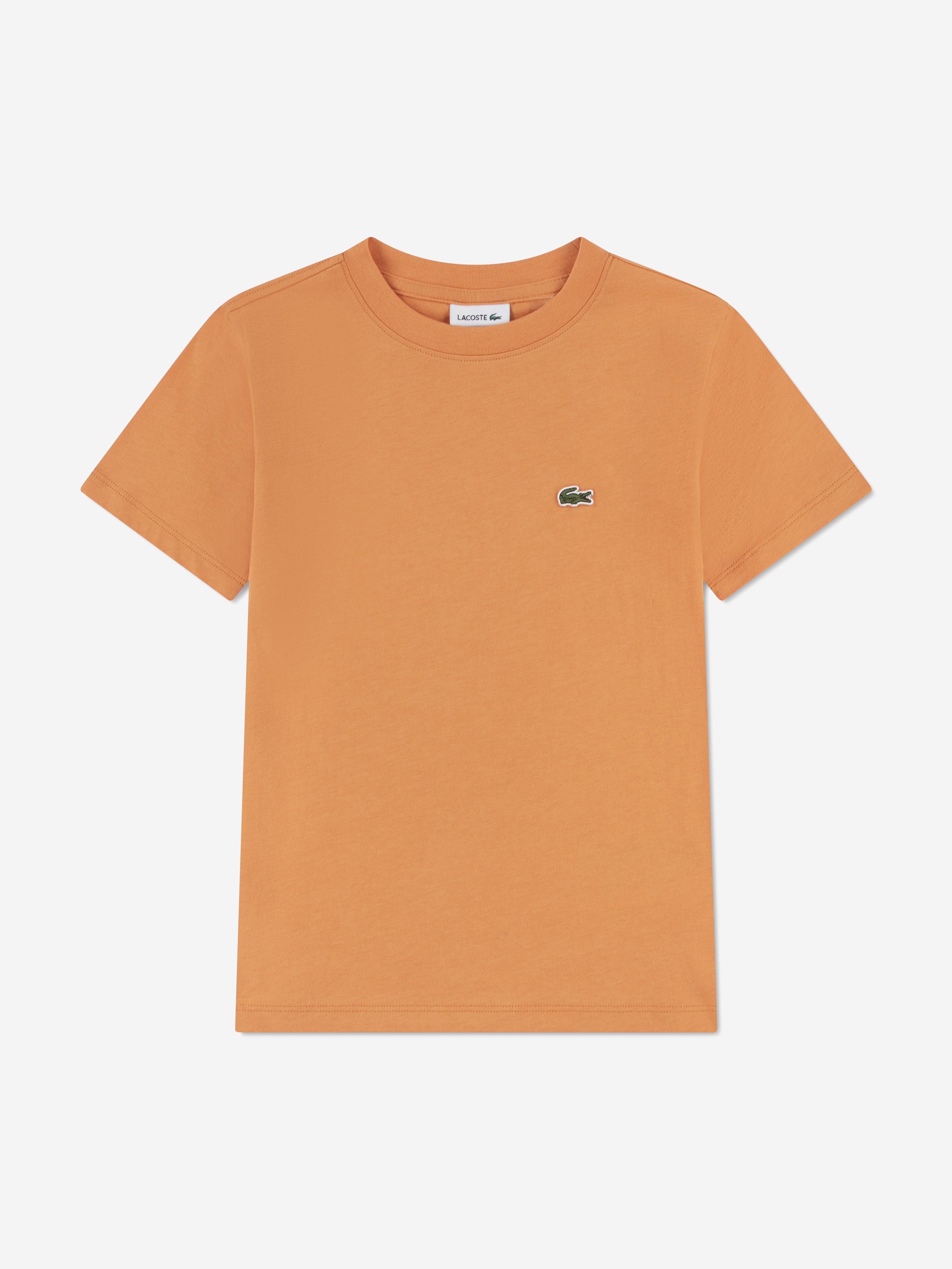 Lacoste Boys Logo T-Shirt in Orange