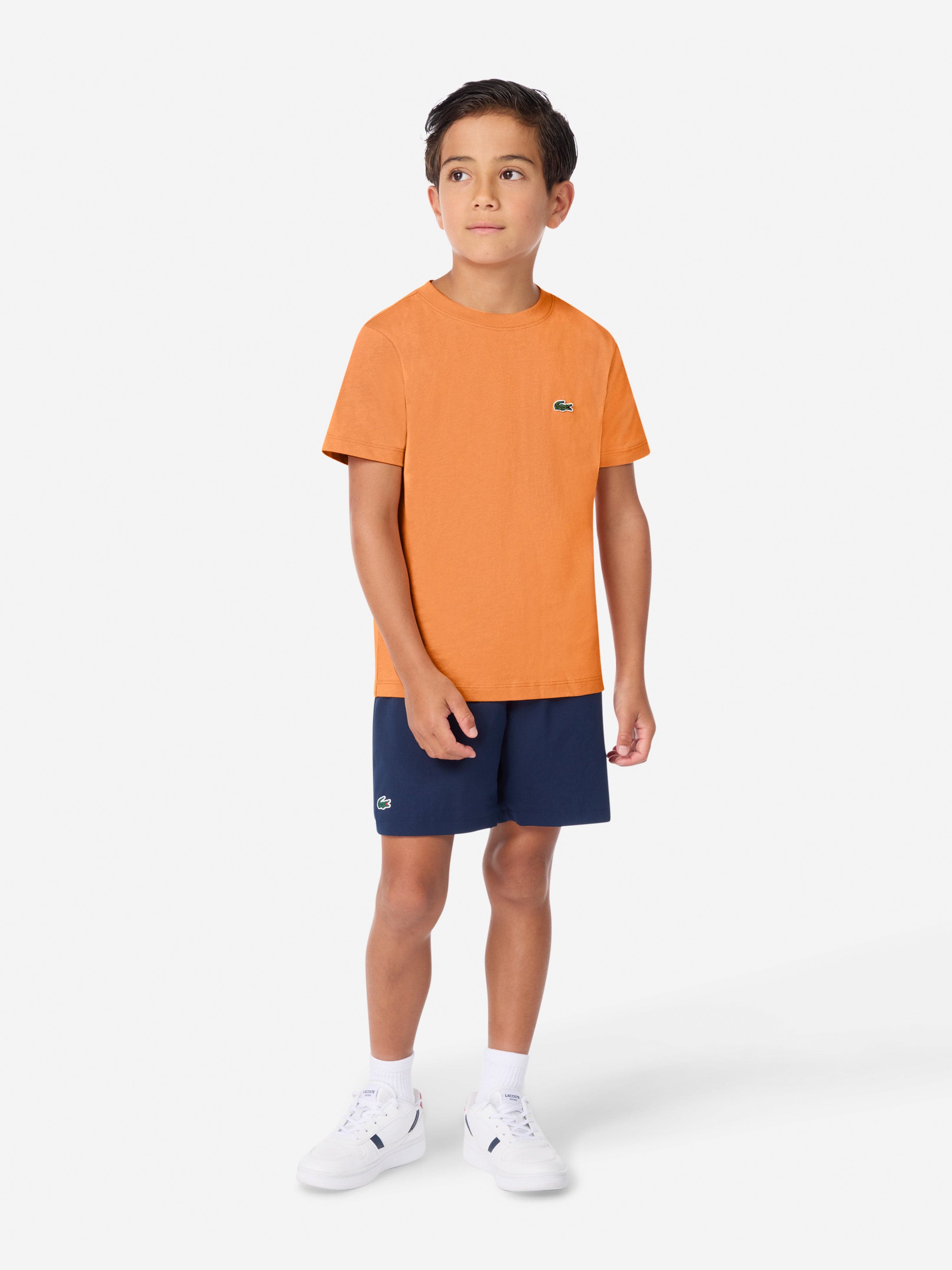 Lacoste Boys Logo T-Shirt in Orange