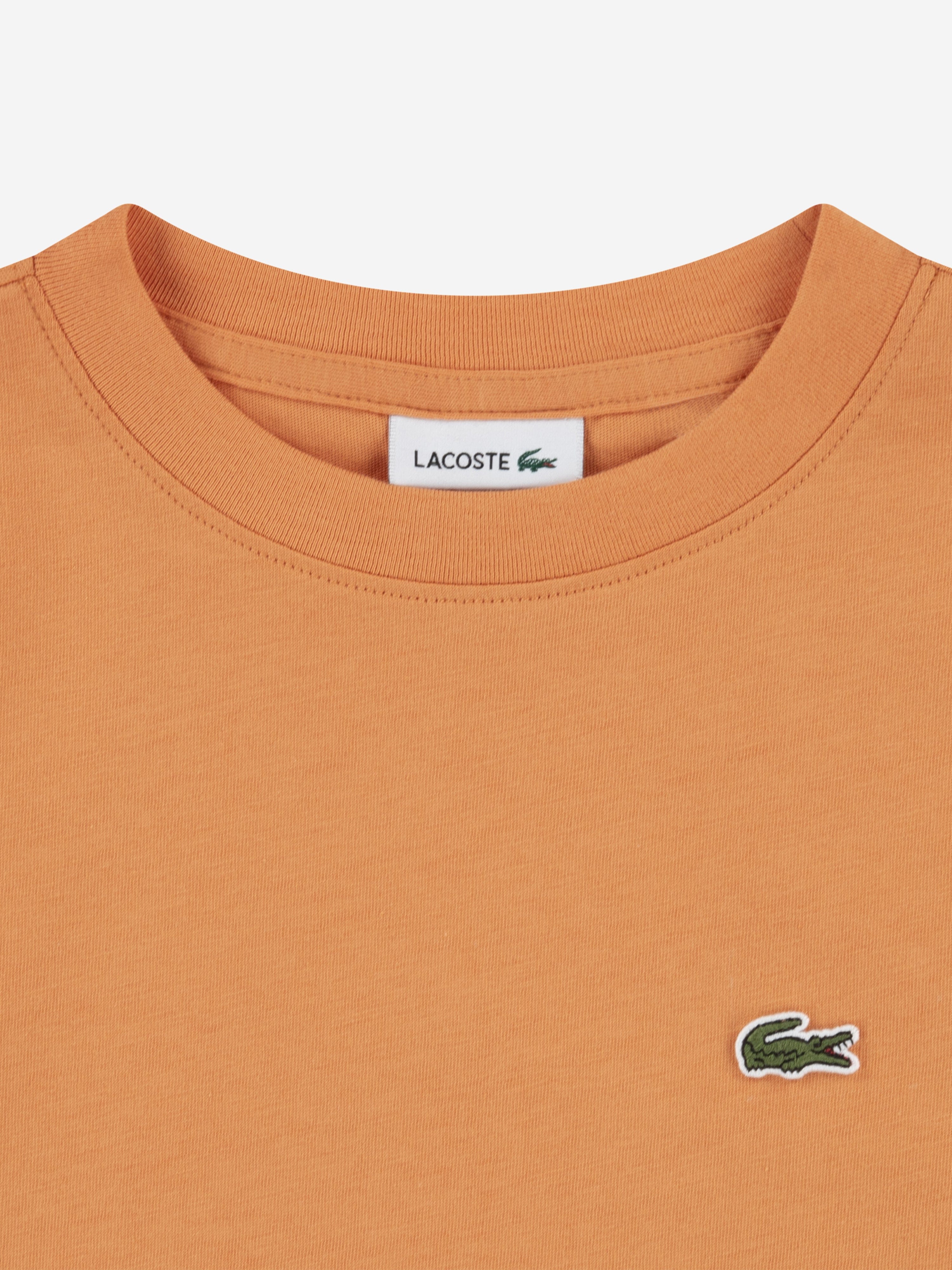 Lacoste Boys Logo T-Shirt in Orange