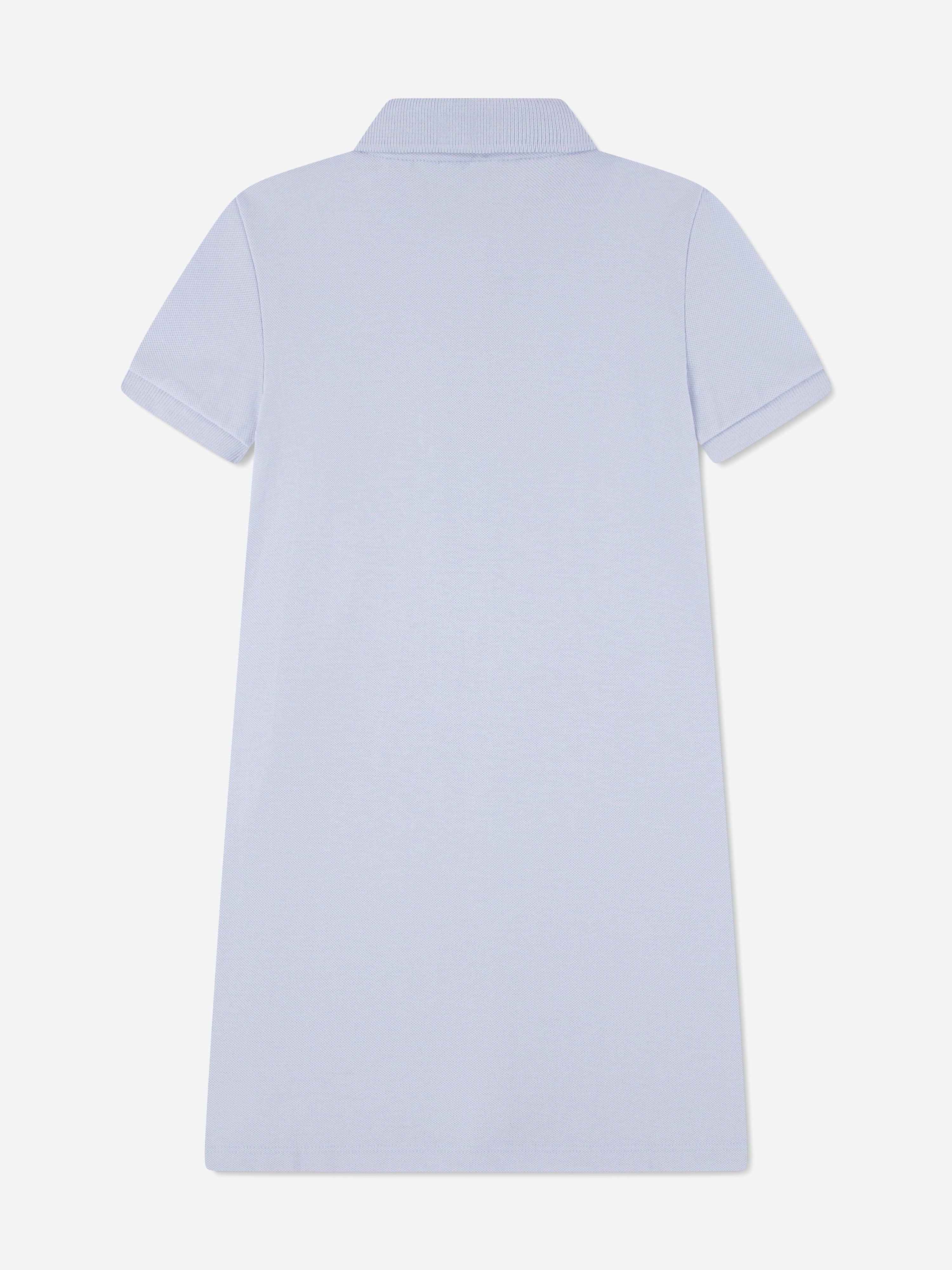 Lacoste Girls Pique Polo Dress in Blue