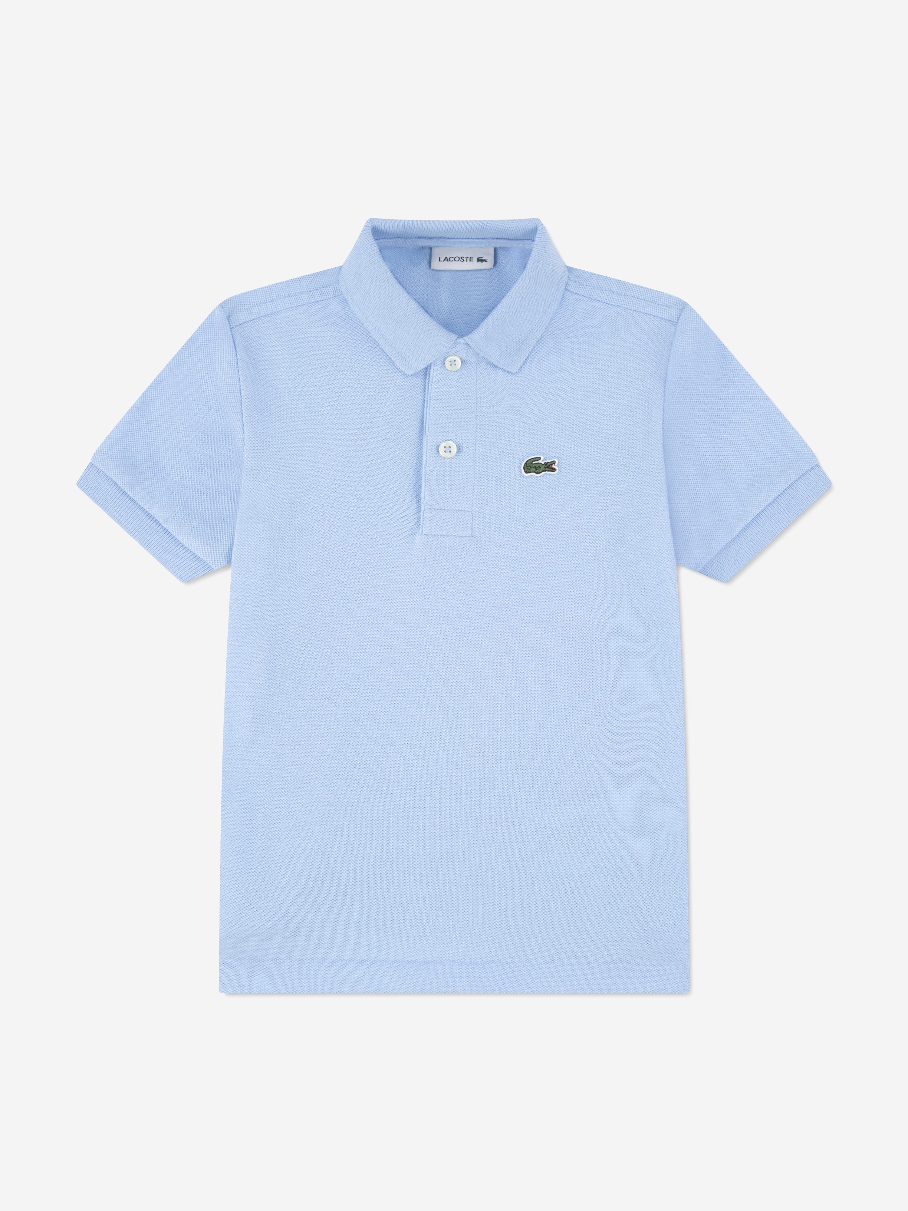 Lacoste Boys Pique Polo Shirt in Blue