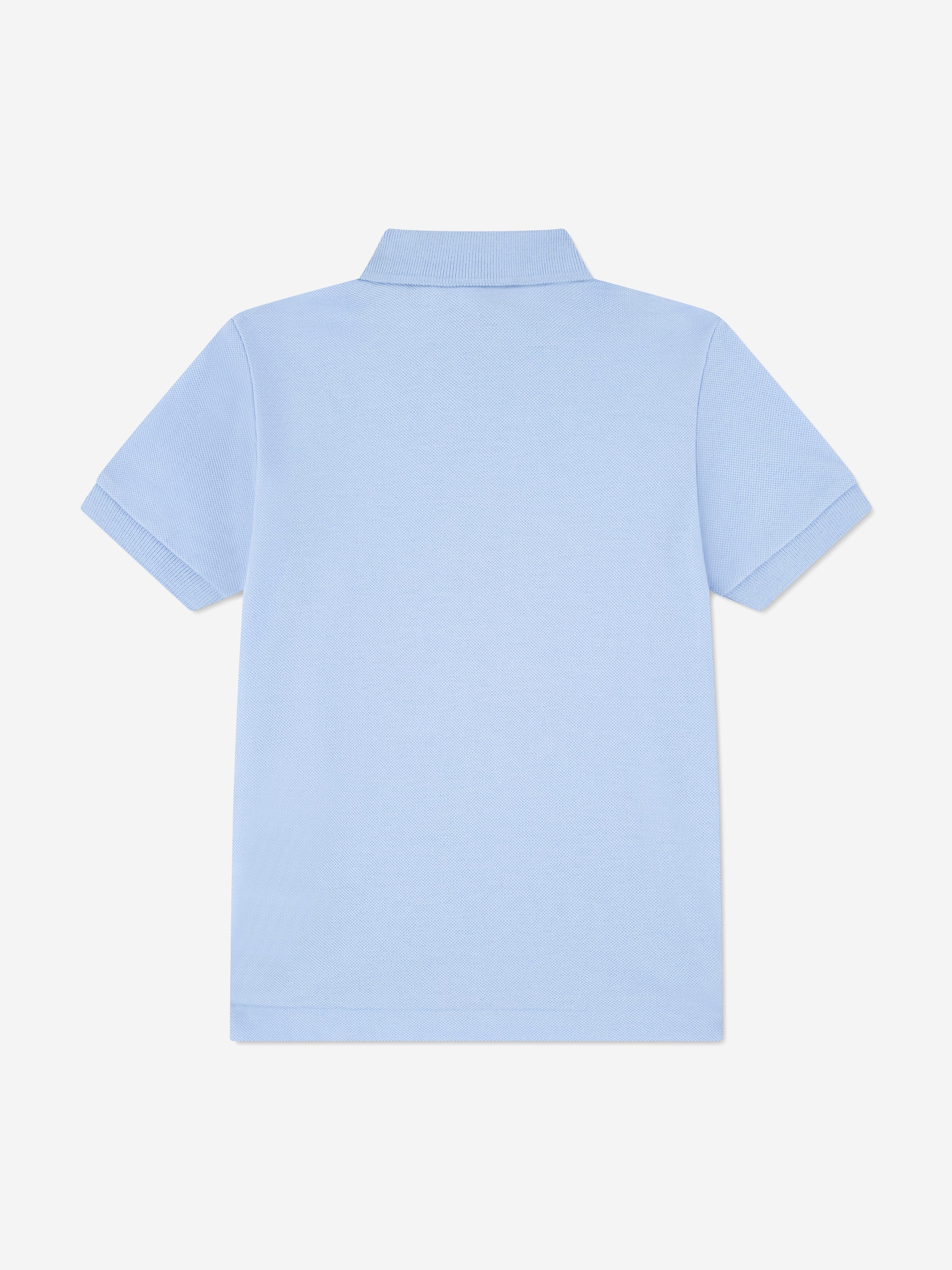 Lacoste Boys Pique Polo Shirt in Blue