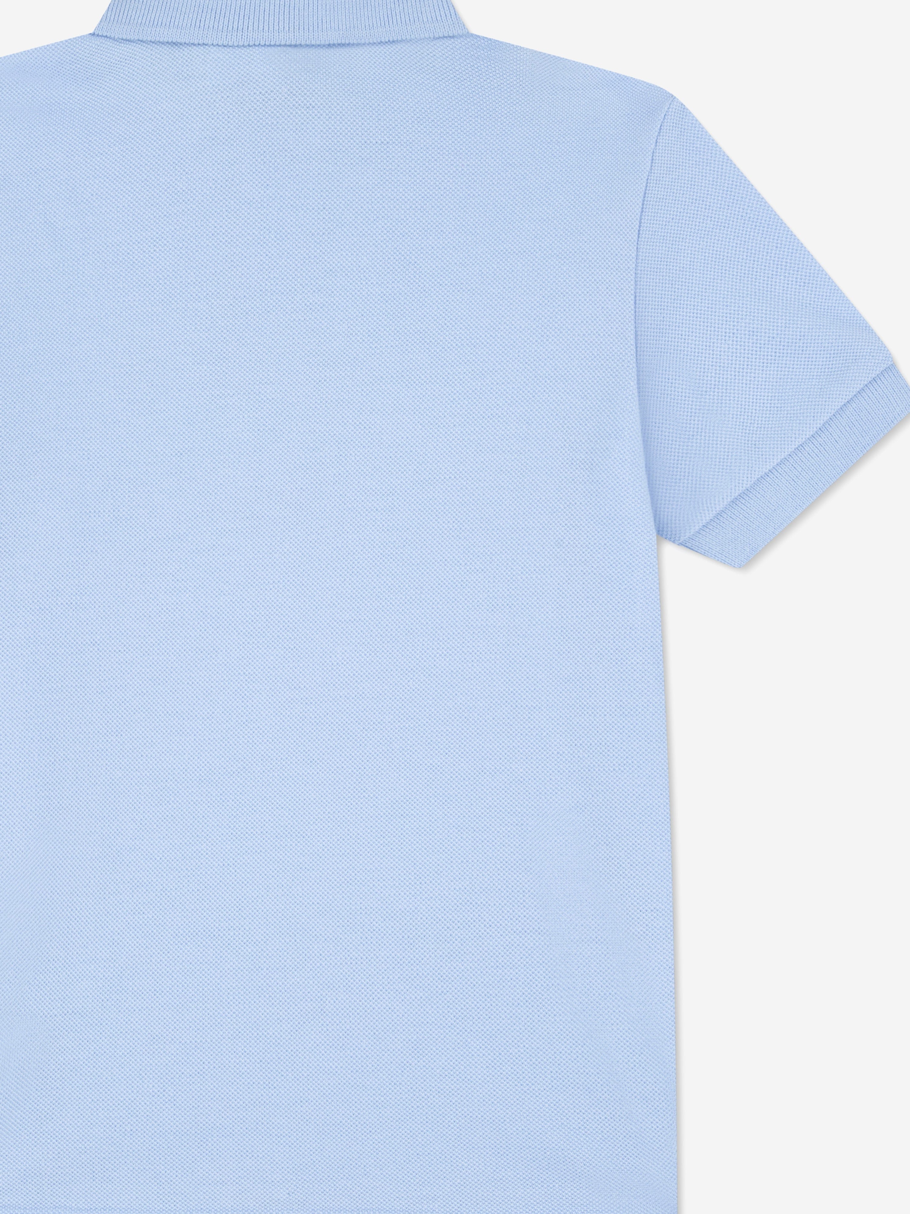 Lacoste Boys Pique Polo Shirt in Blue