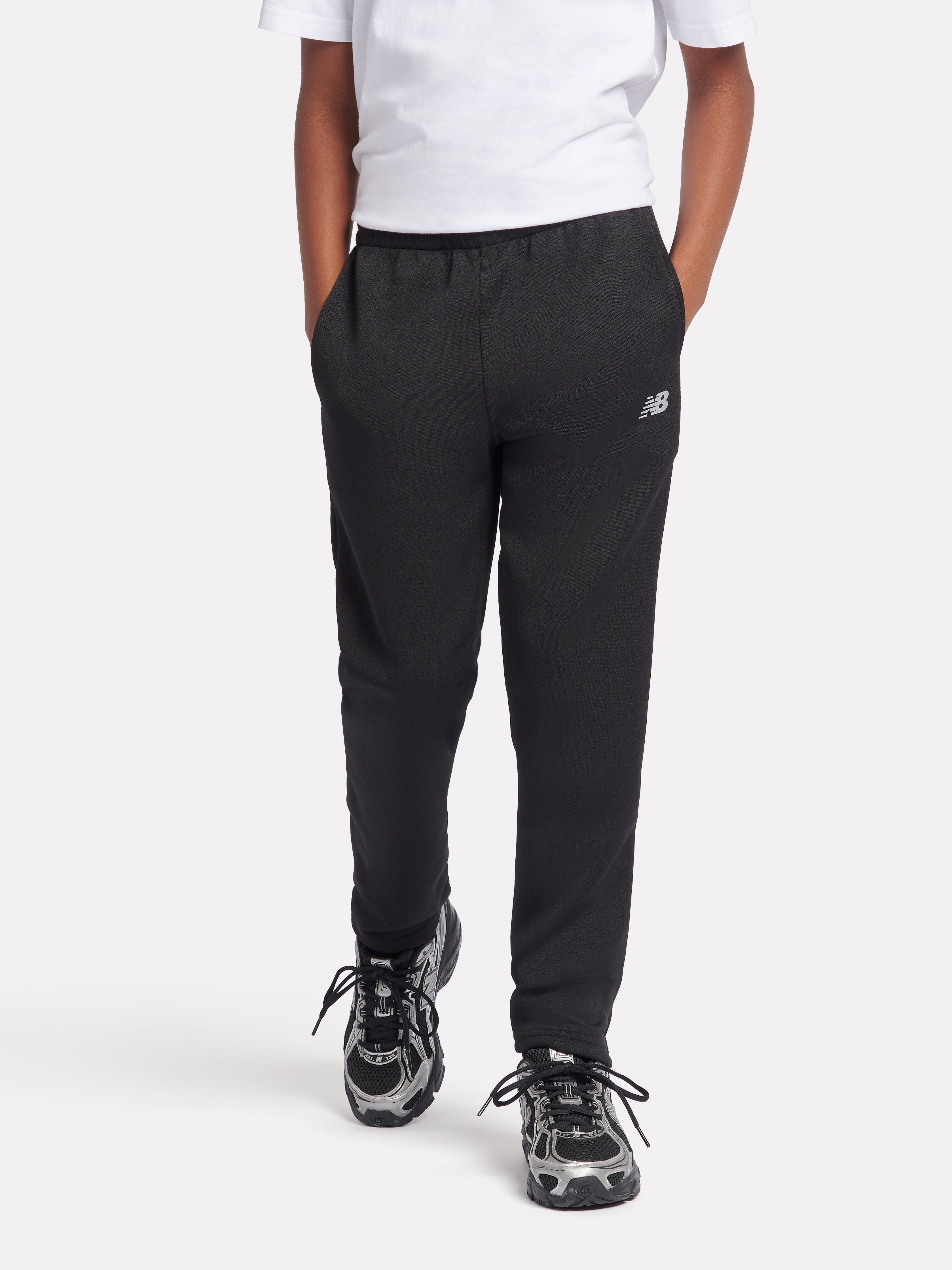 New Balance Boys Tricot Joggers in Black