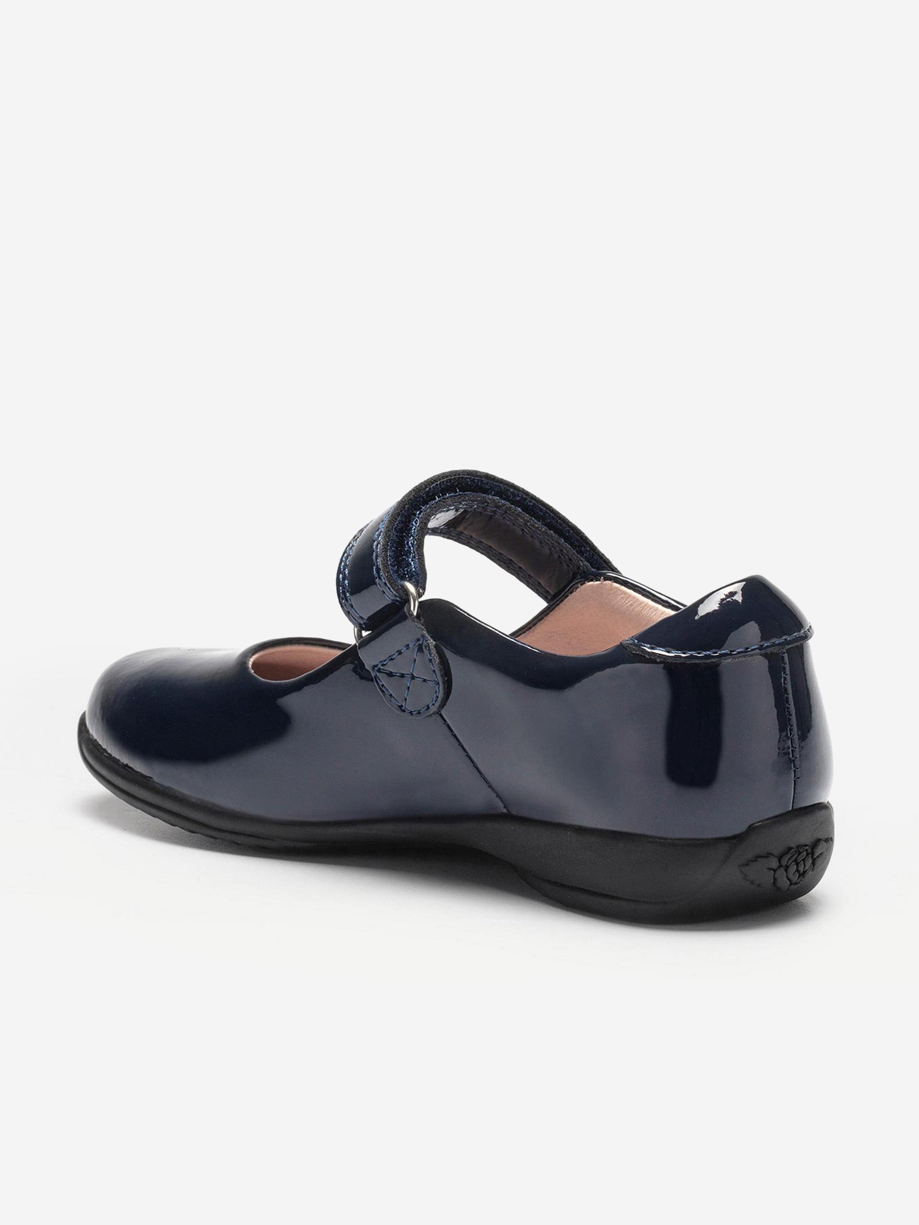 Lelli Kelly Girls Classic Leather Shoes in Navy