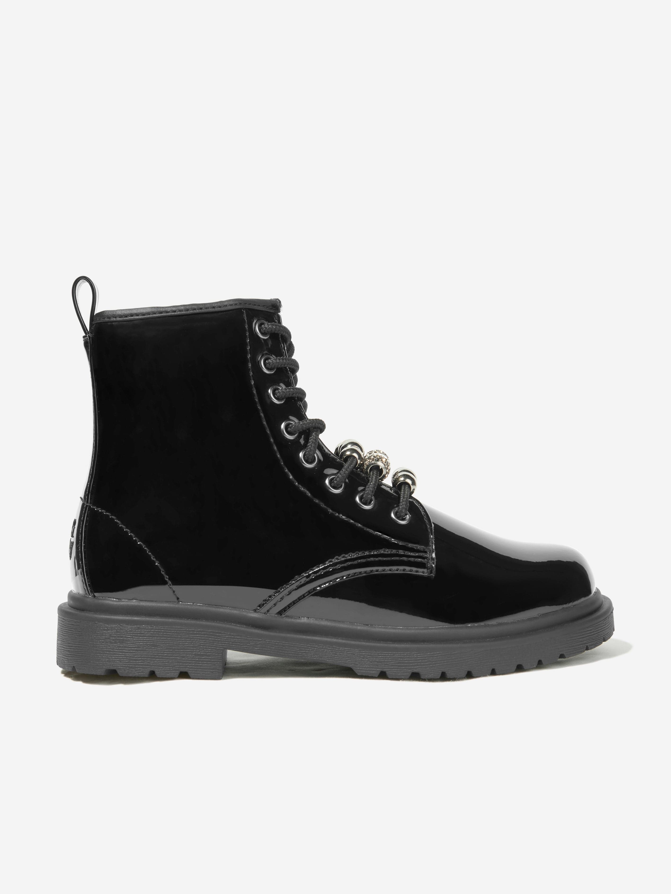 Lelli Kelly Girls Willow Patent Boots in Black