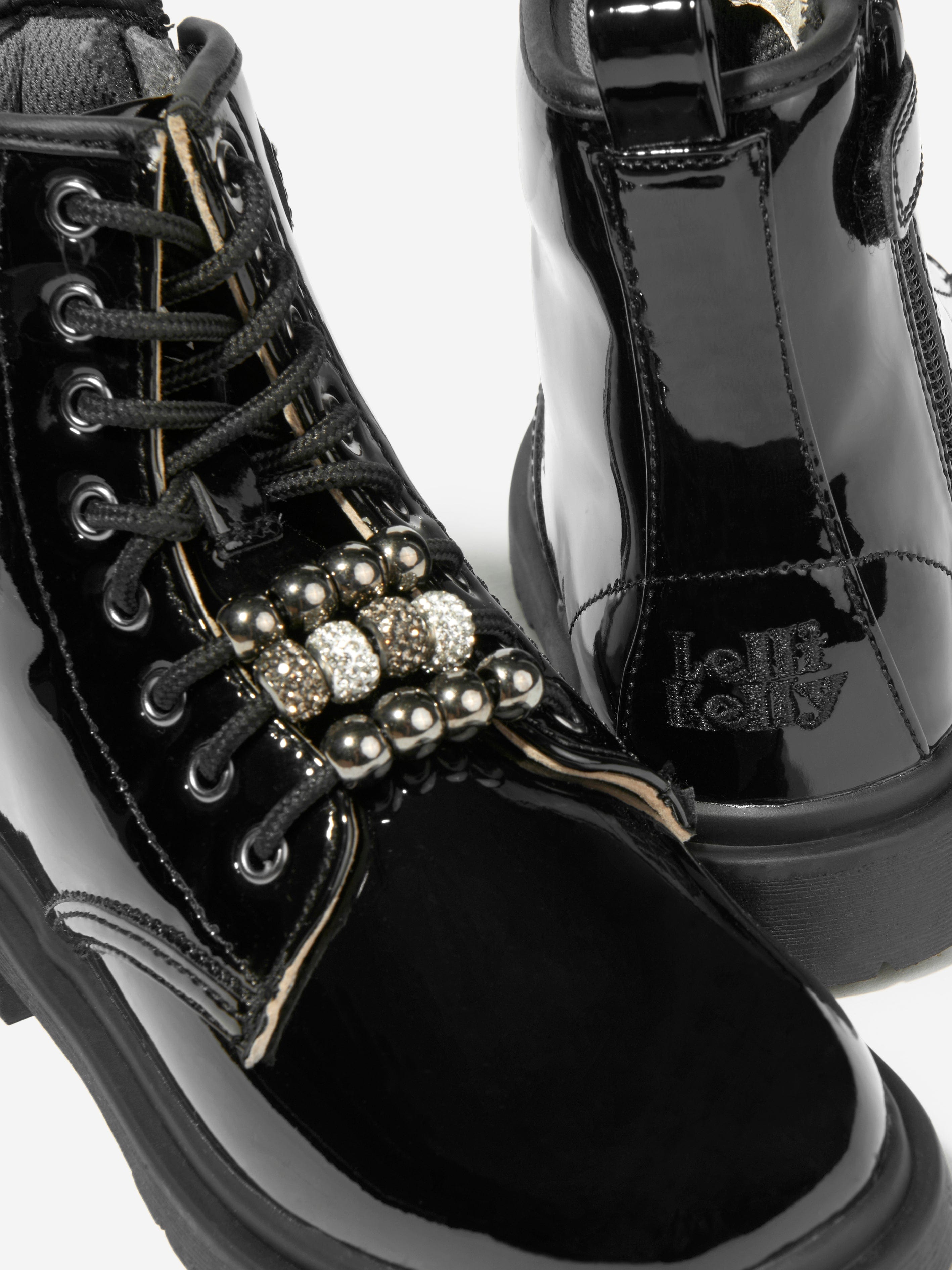 Lelli Kelly Girls Willow Patent Boots in Black