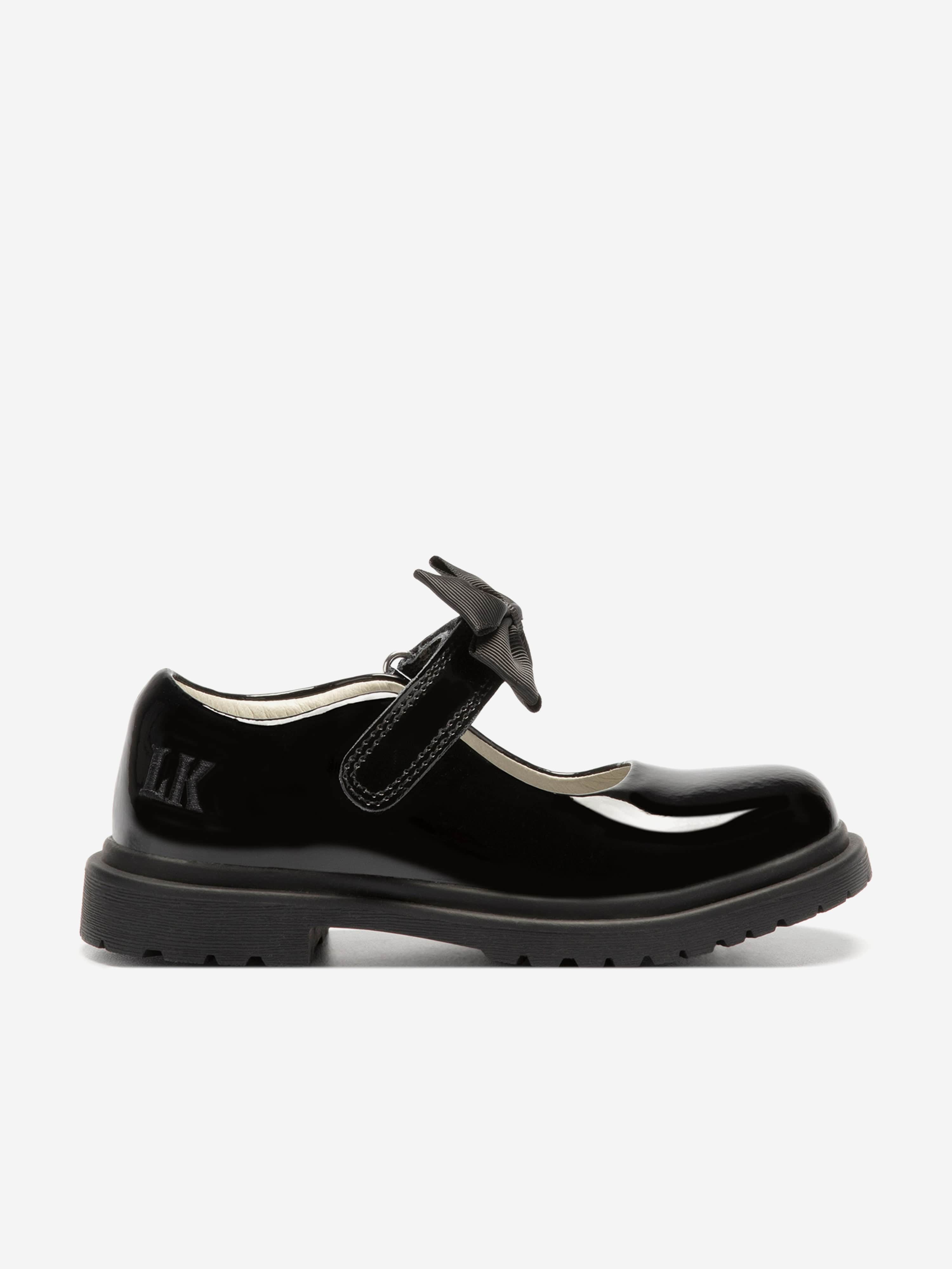 Lelli Kelly Girls Masie Bow Patent School Shoes in Black