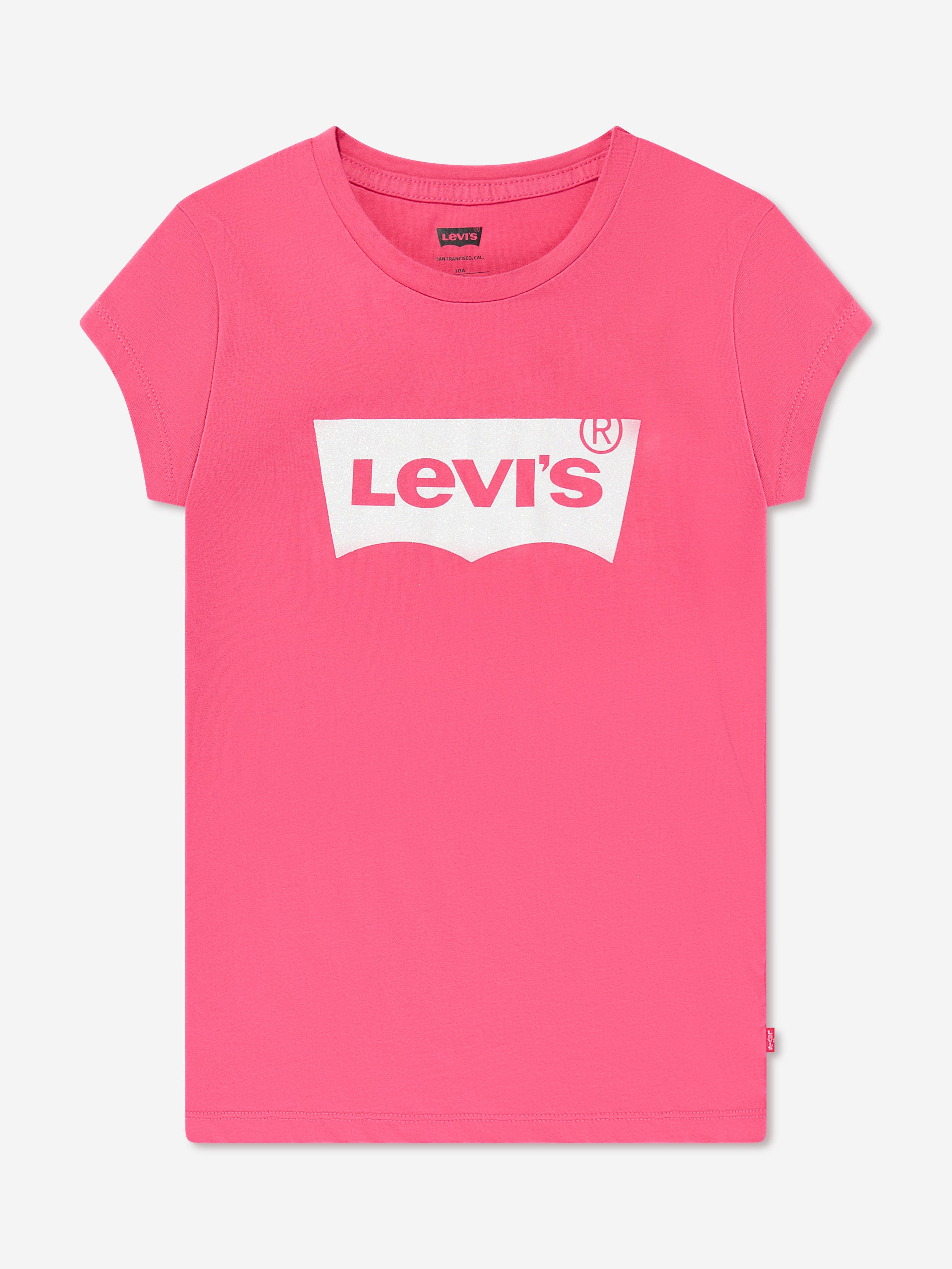 Levi's Girls Cotton Short Sleeve Batwing Logo T-Shirt