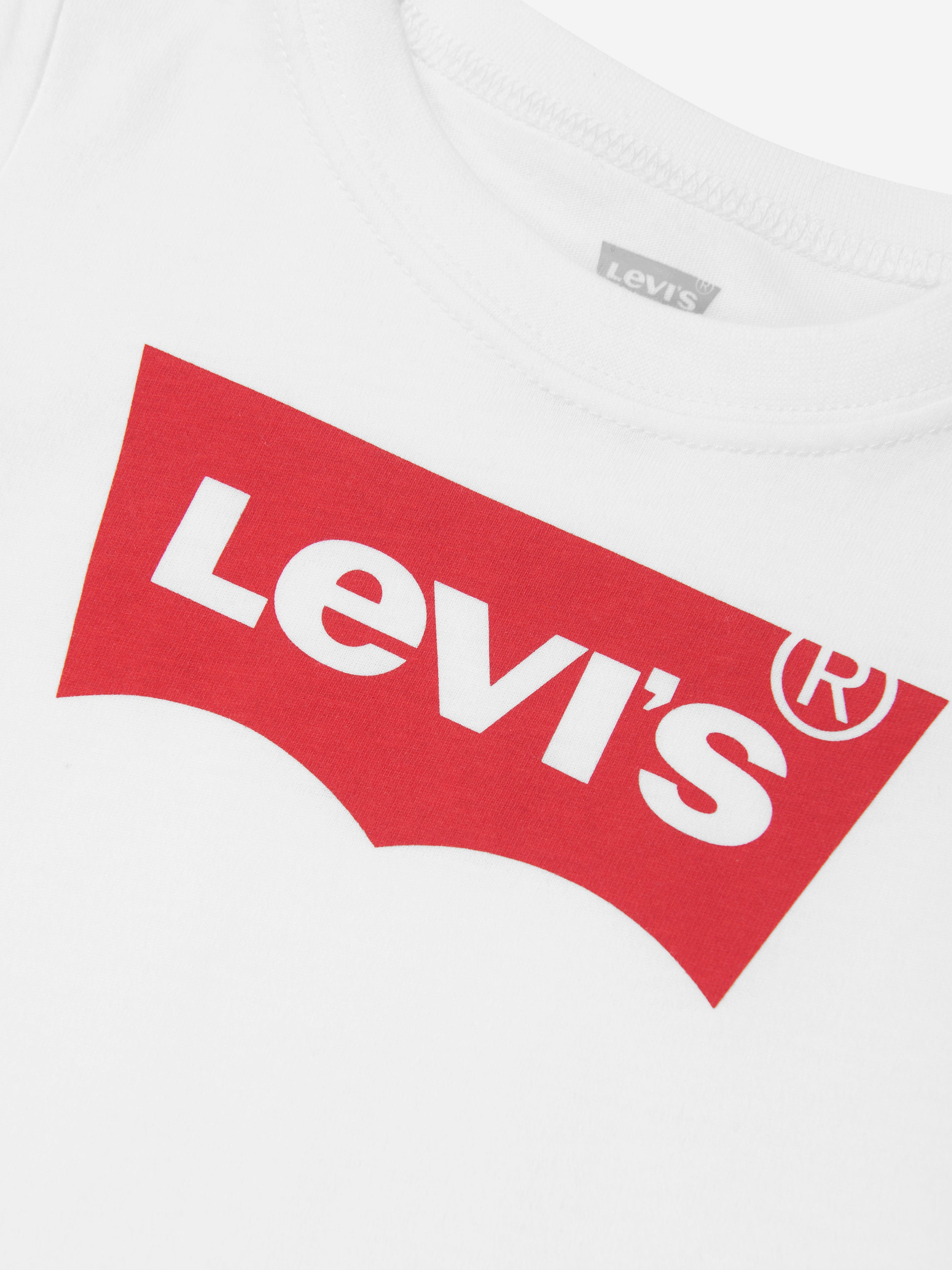 Levi's Wear Baby Boys Cotton Short Sleeve Batwing Logo T-Shirt