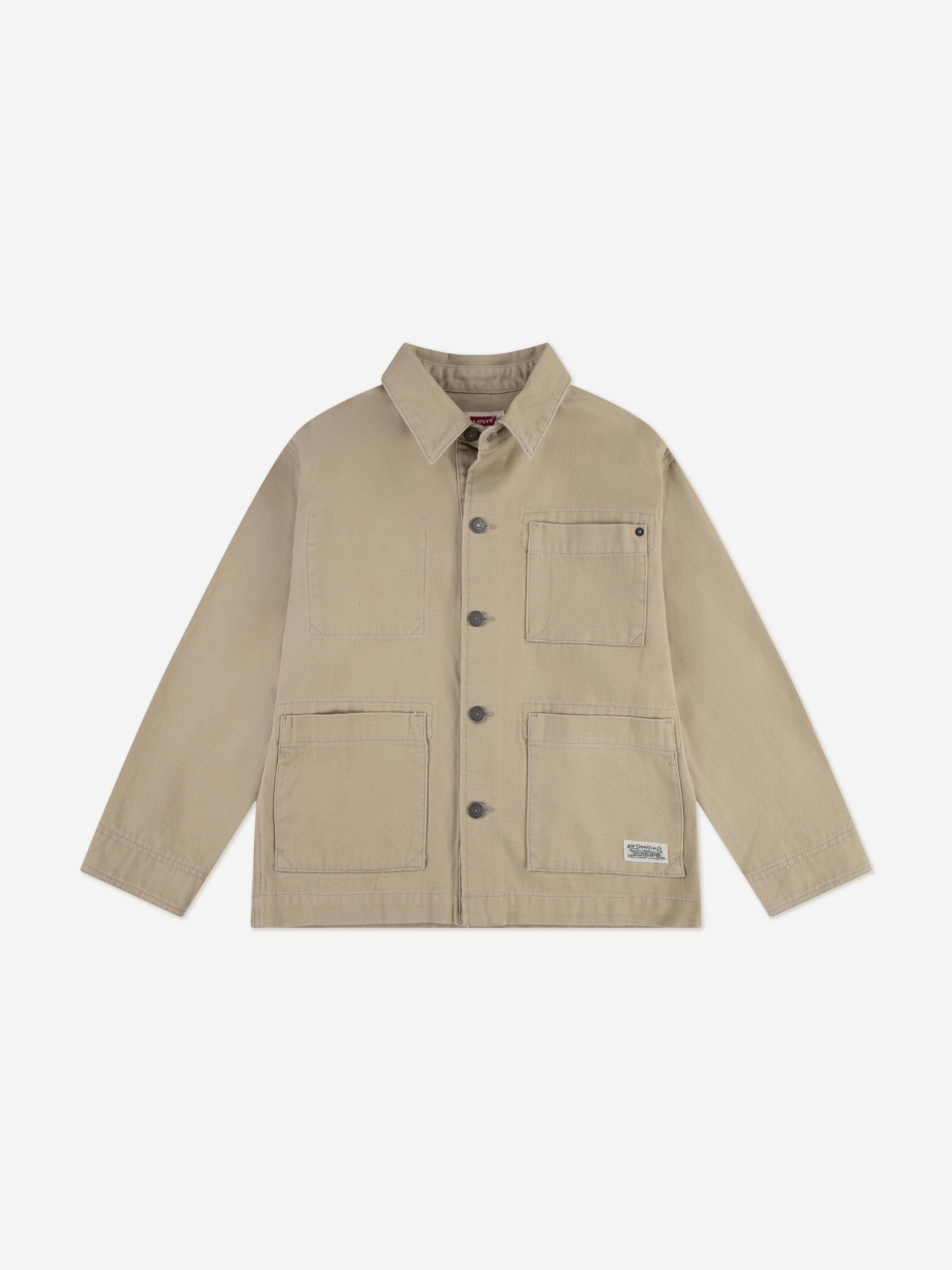 Boys Chore Jacket in Beige