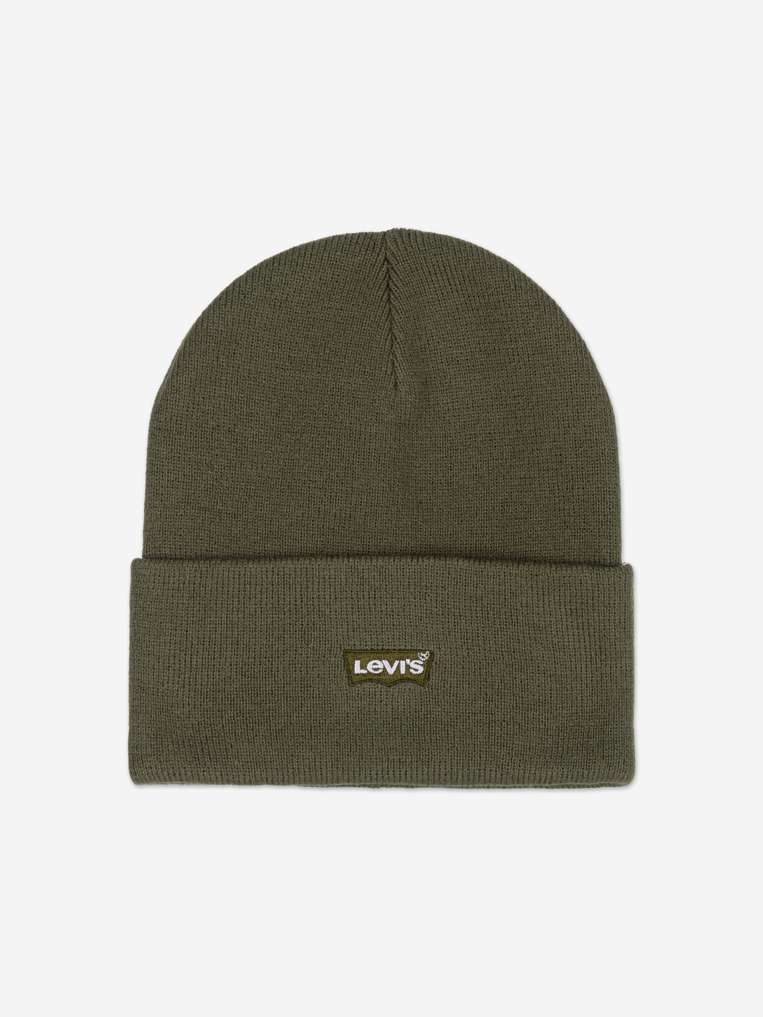 Levi's Boys Tonal Embroidered Beanie in Green