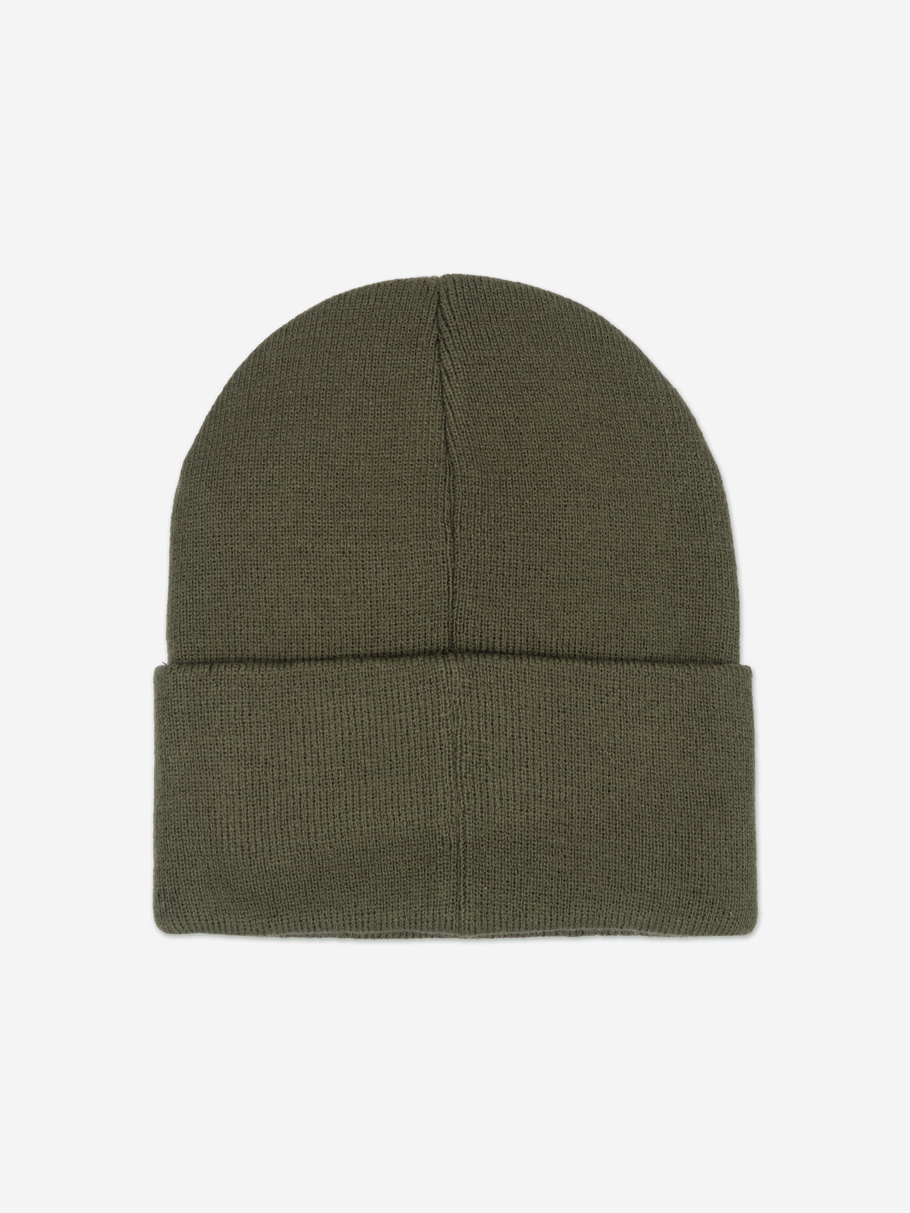 Levi's Boys Tonal Embroidered Beanie in Green