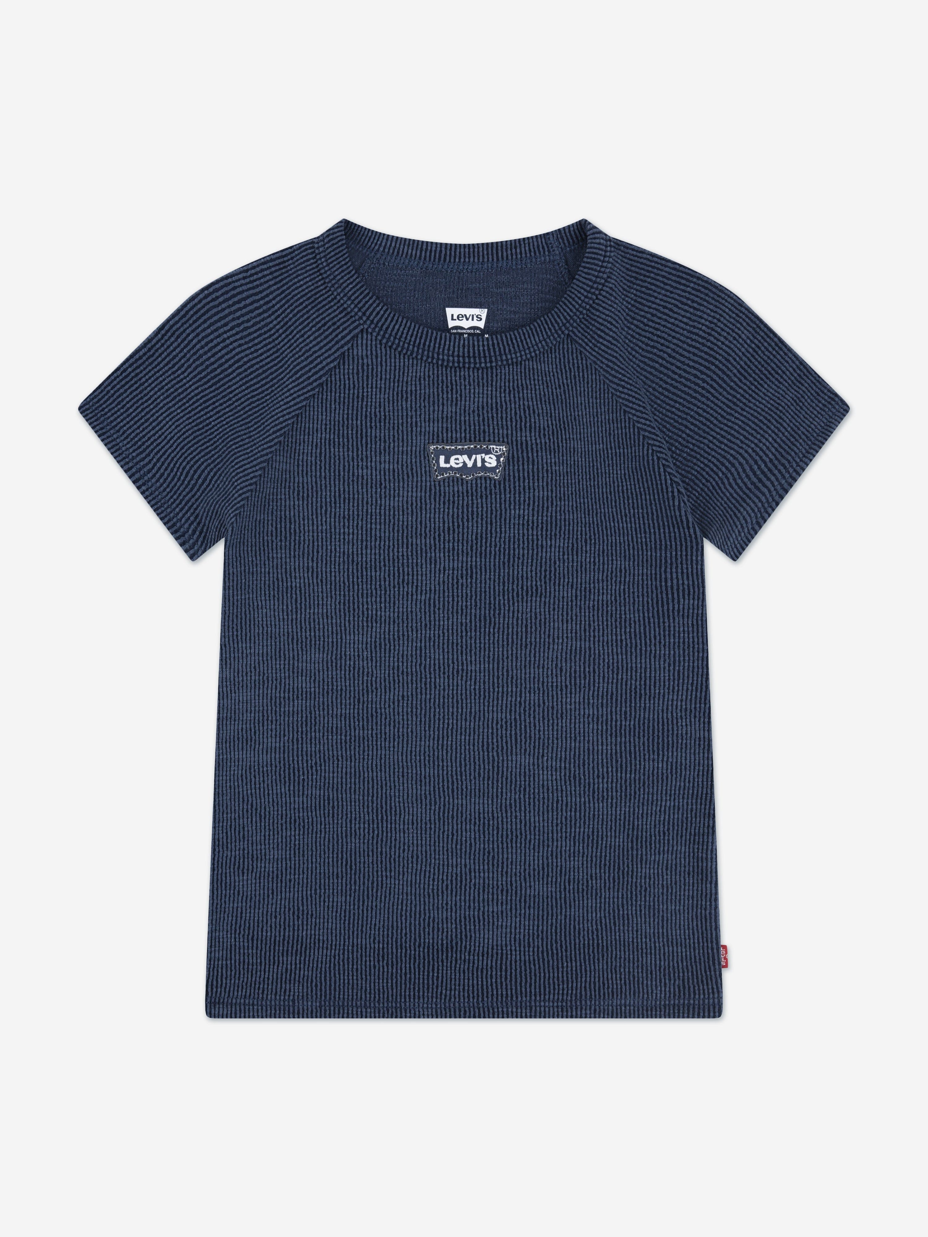 Levi's Girls Logo Raglan Top in Navy