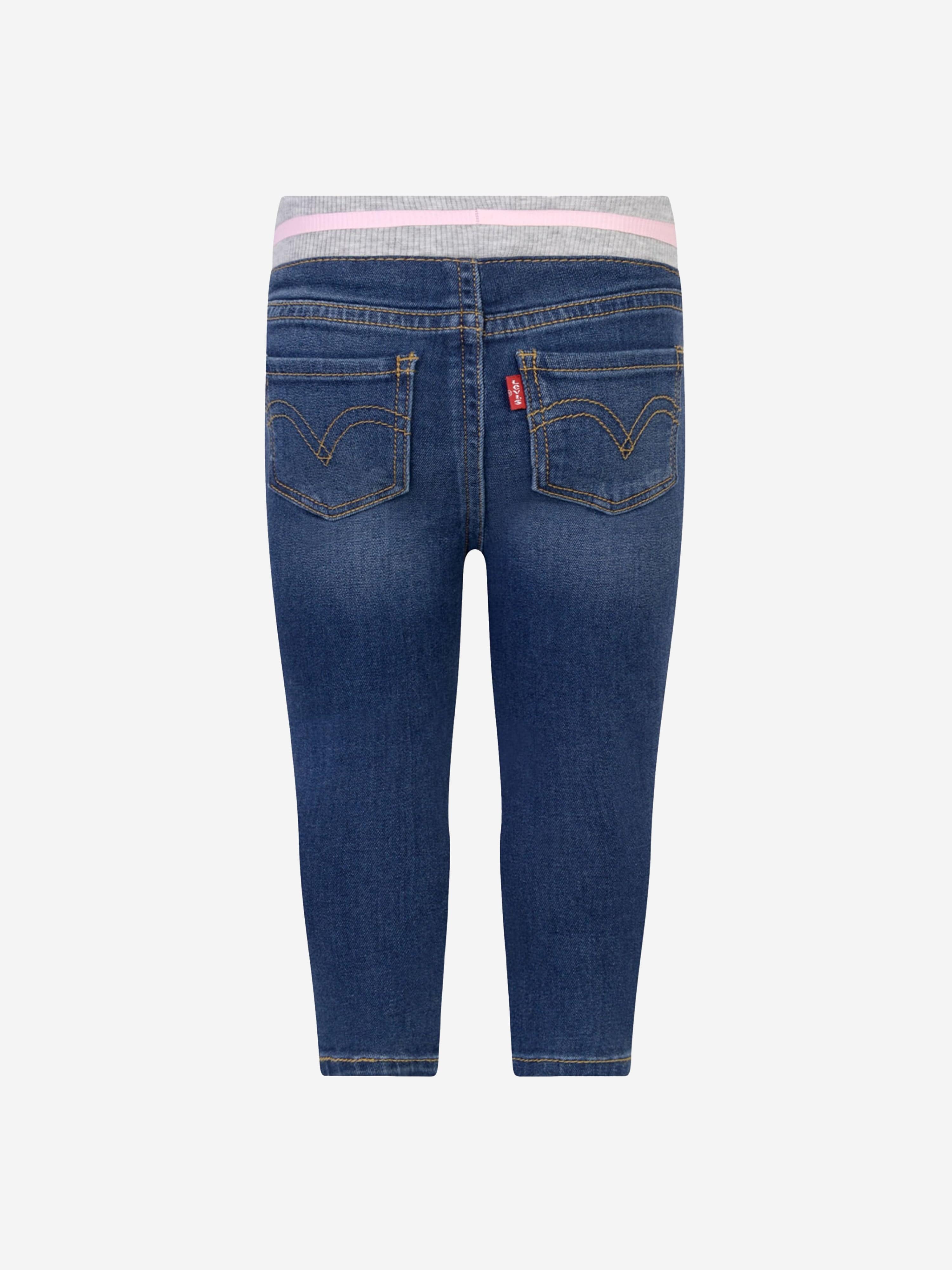 Levi's Wear Baby Girls Cotton Denim Pull On Jeans