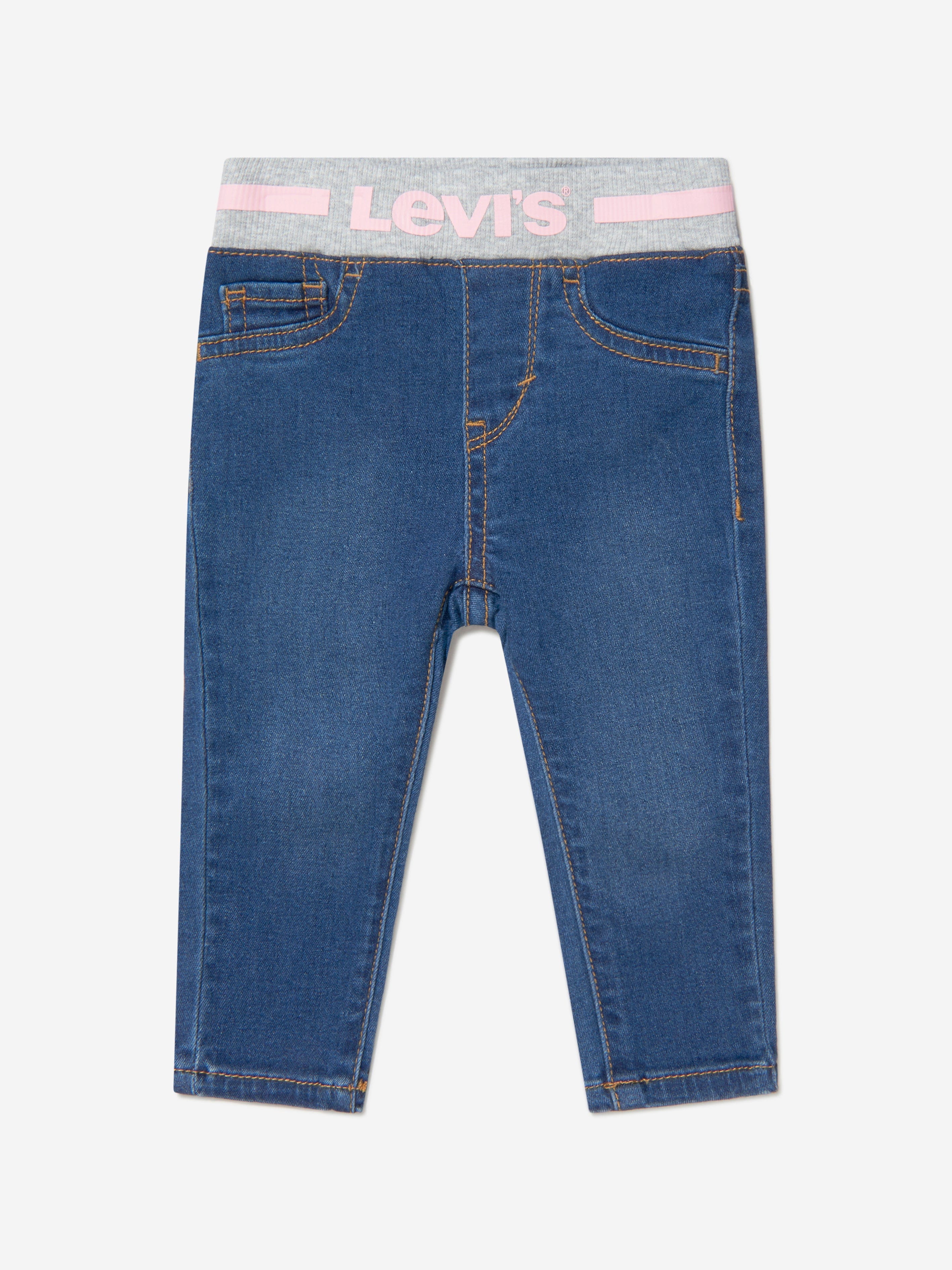 Levi's Wear Baby Girls Cotton Denim Pull On Jeans