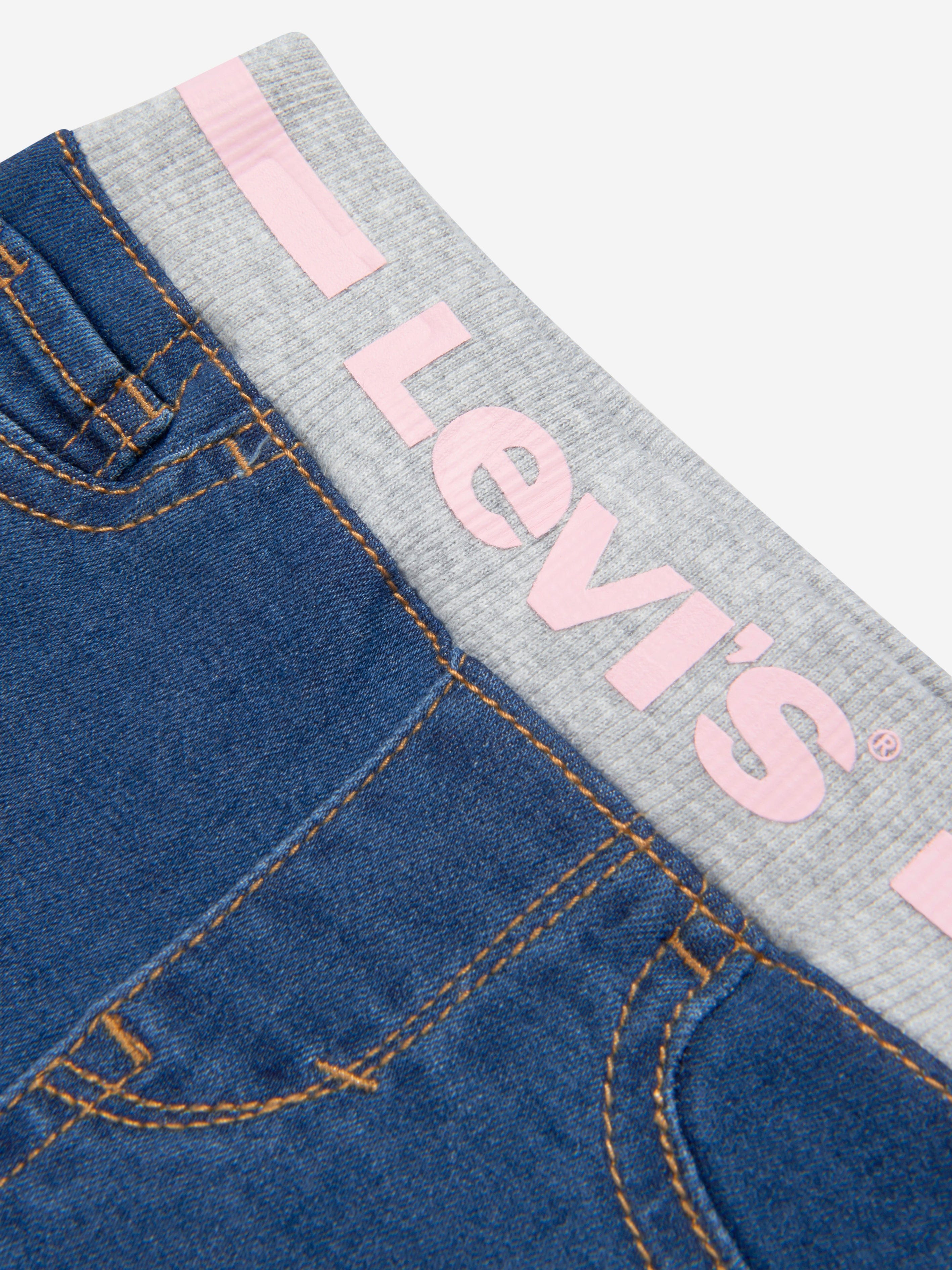 Levi's Wear Baby Girls Cotton Denim Pull On Jeans