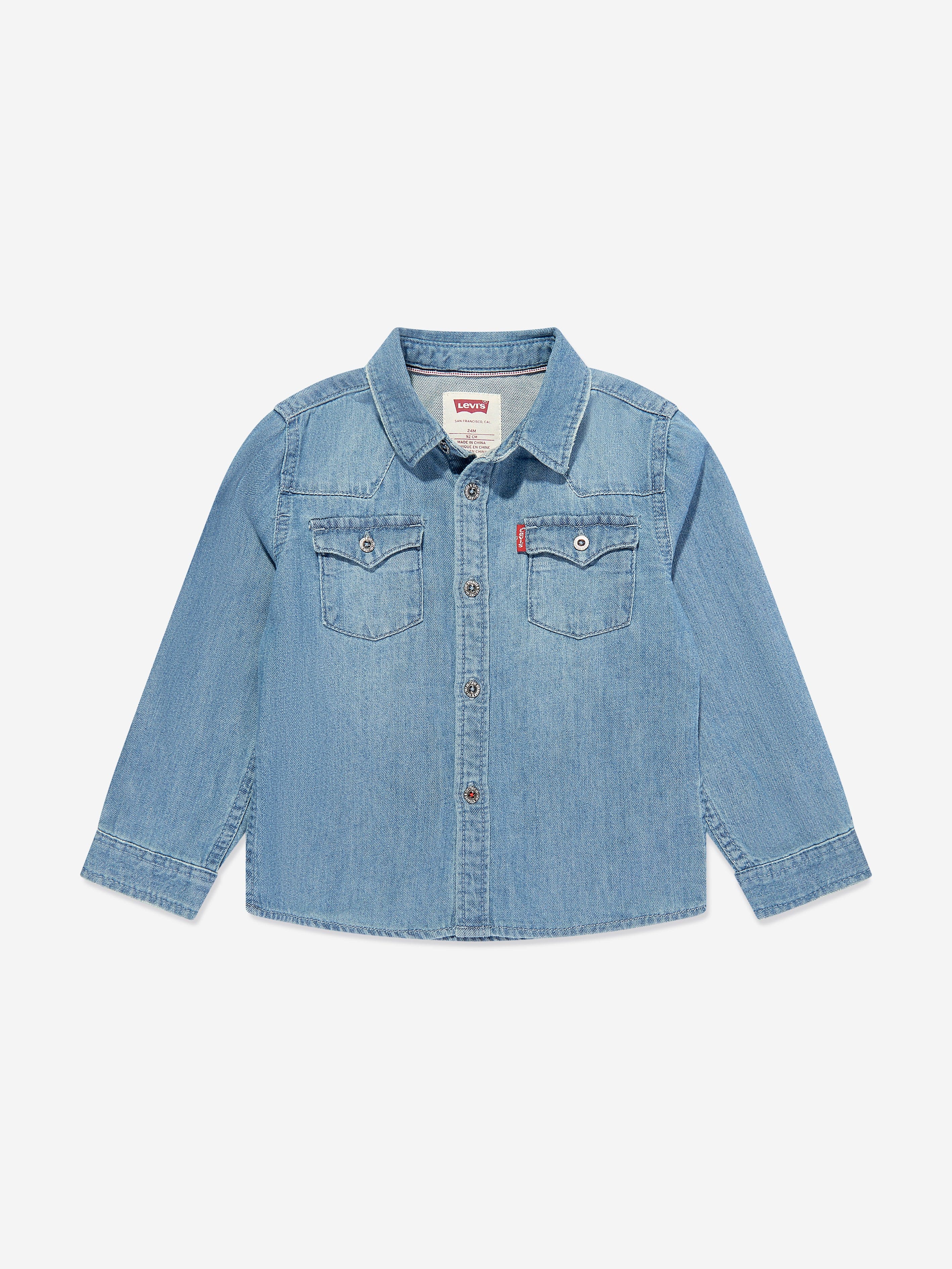 Levi's Wear Boys Barstow Western Shirt in Blue