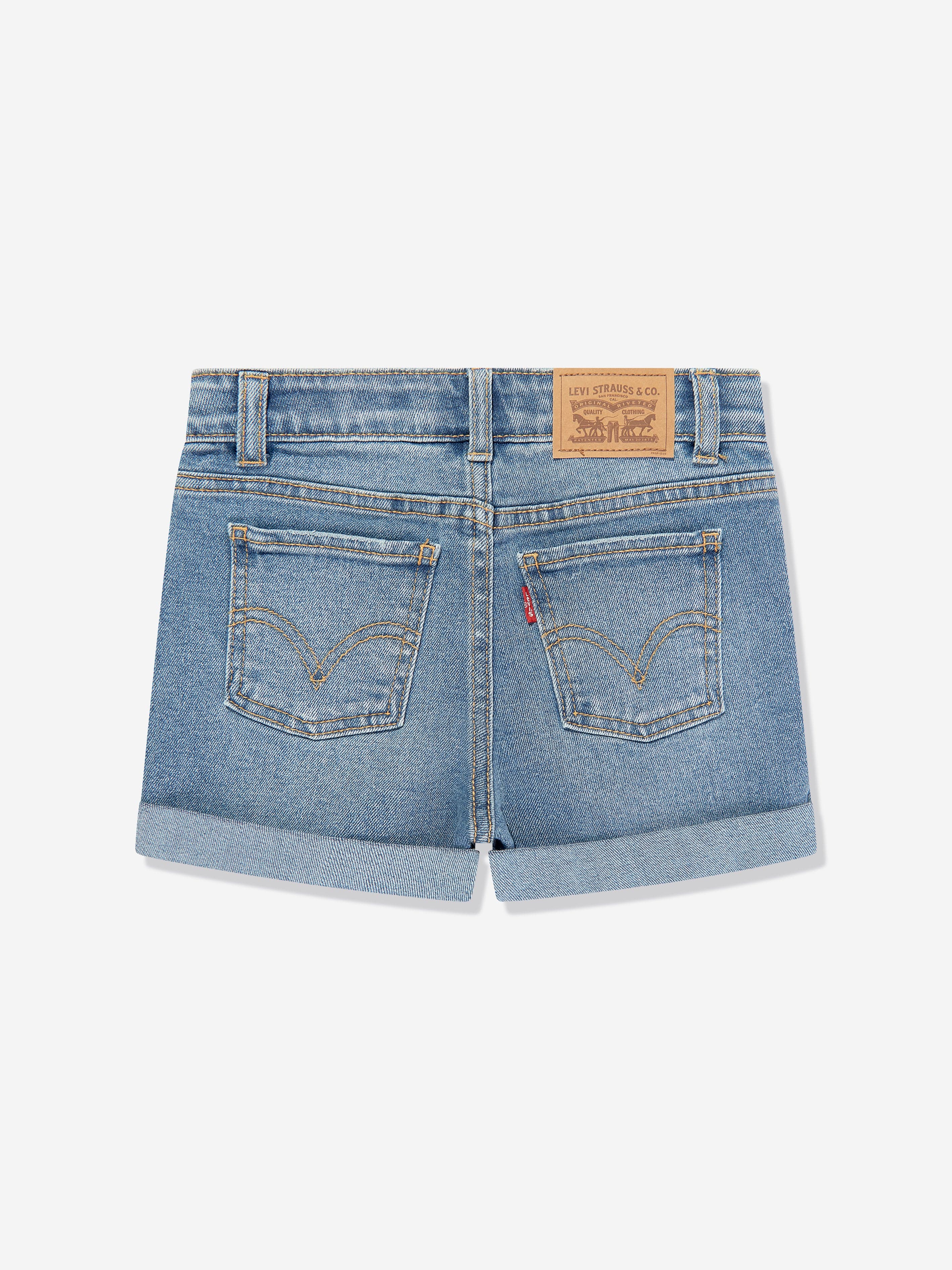 Levi's Wear Girls Girlfriend Shorts in Blue