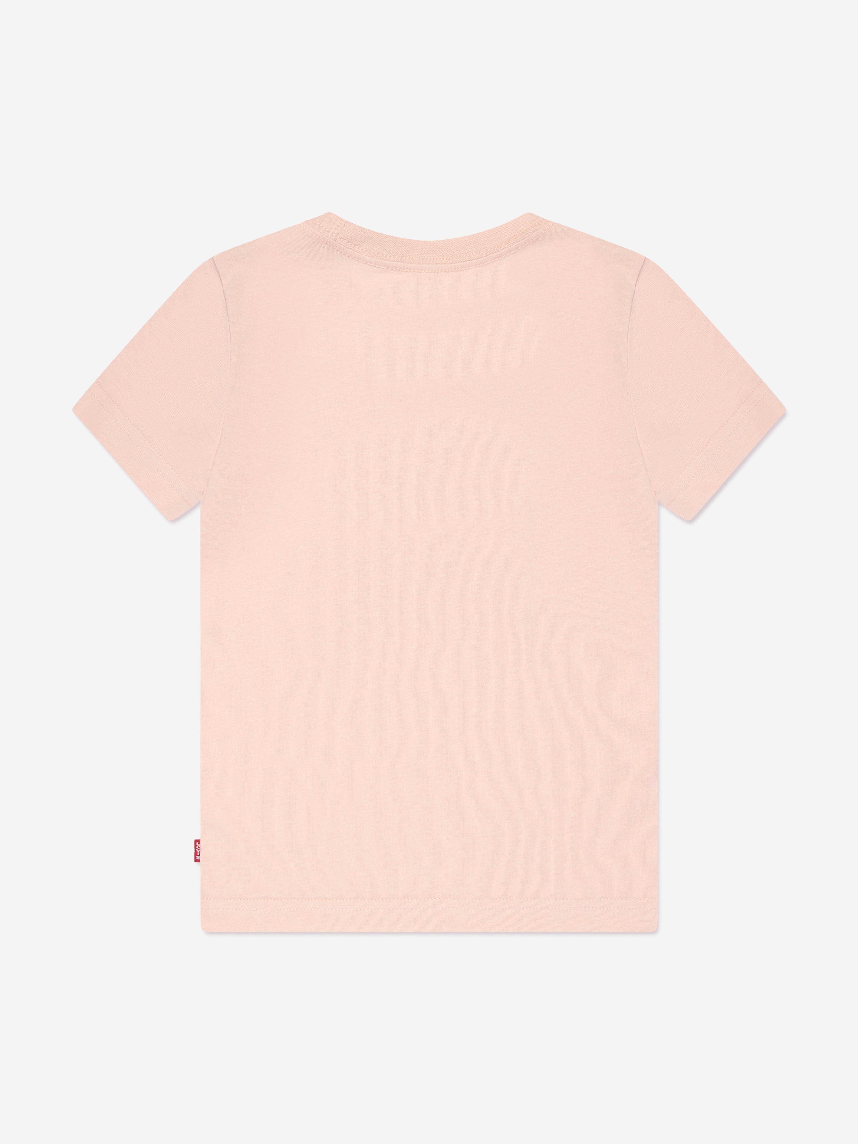 Levi's Wear Boys Splatter Box Logo T-Shirt in Peach