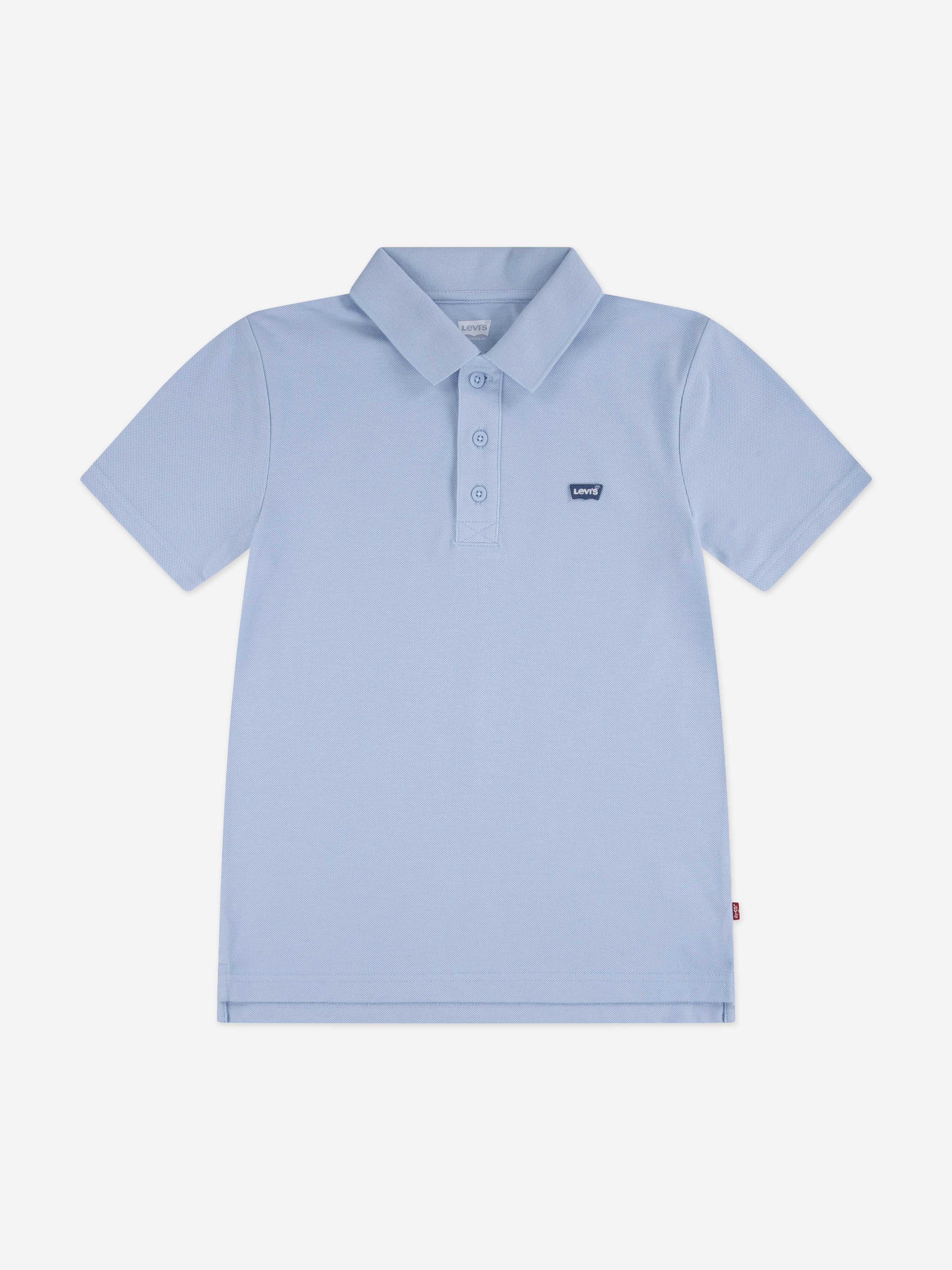 Levi's Boys Back Neck Tape Polo Shirt in Blue
