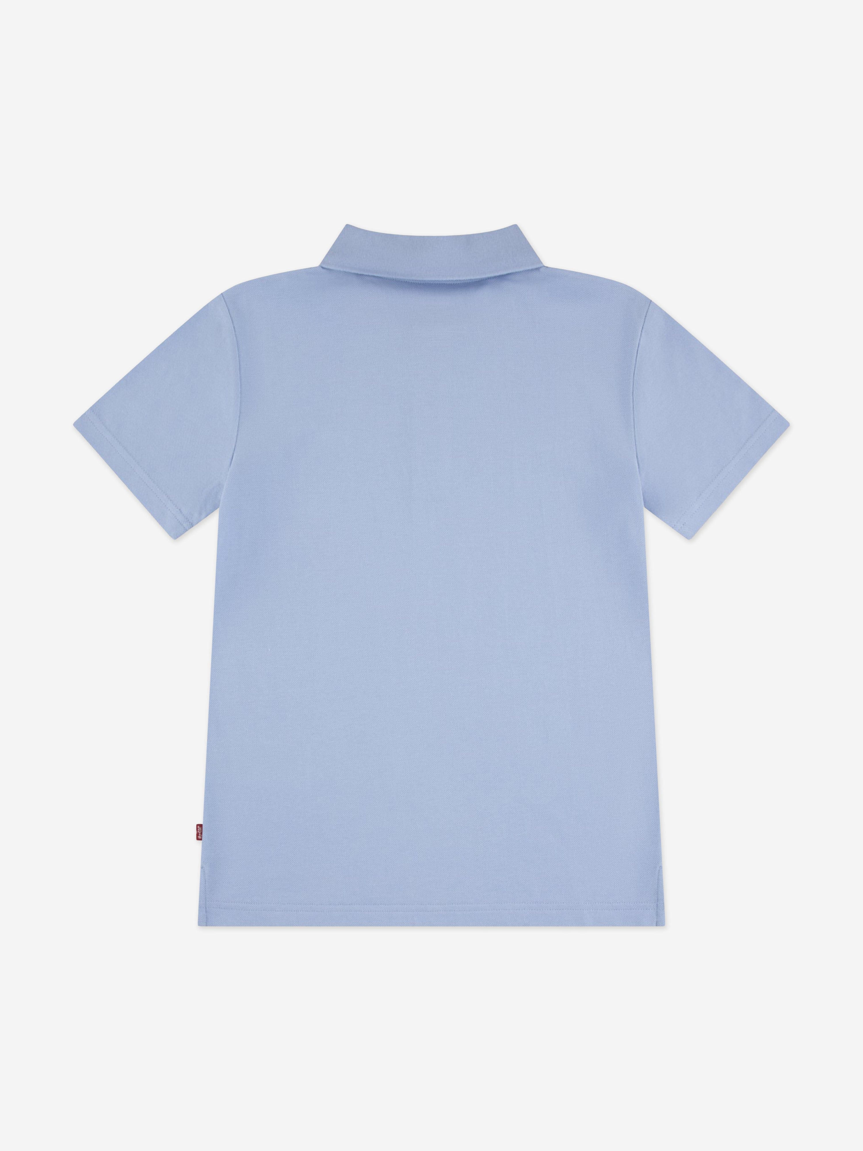Levi's Boys Back Neck Tape Polo Shirt in Blue