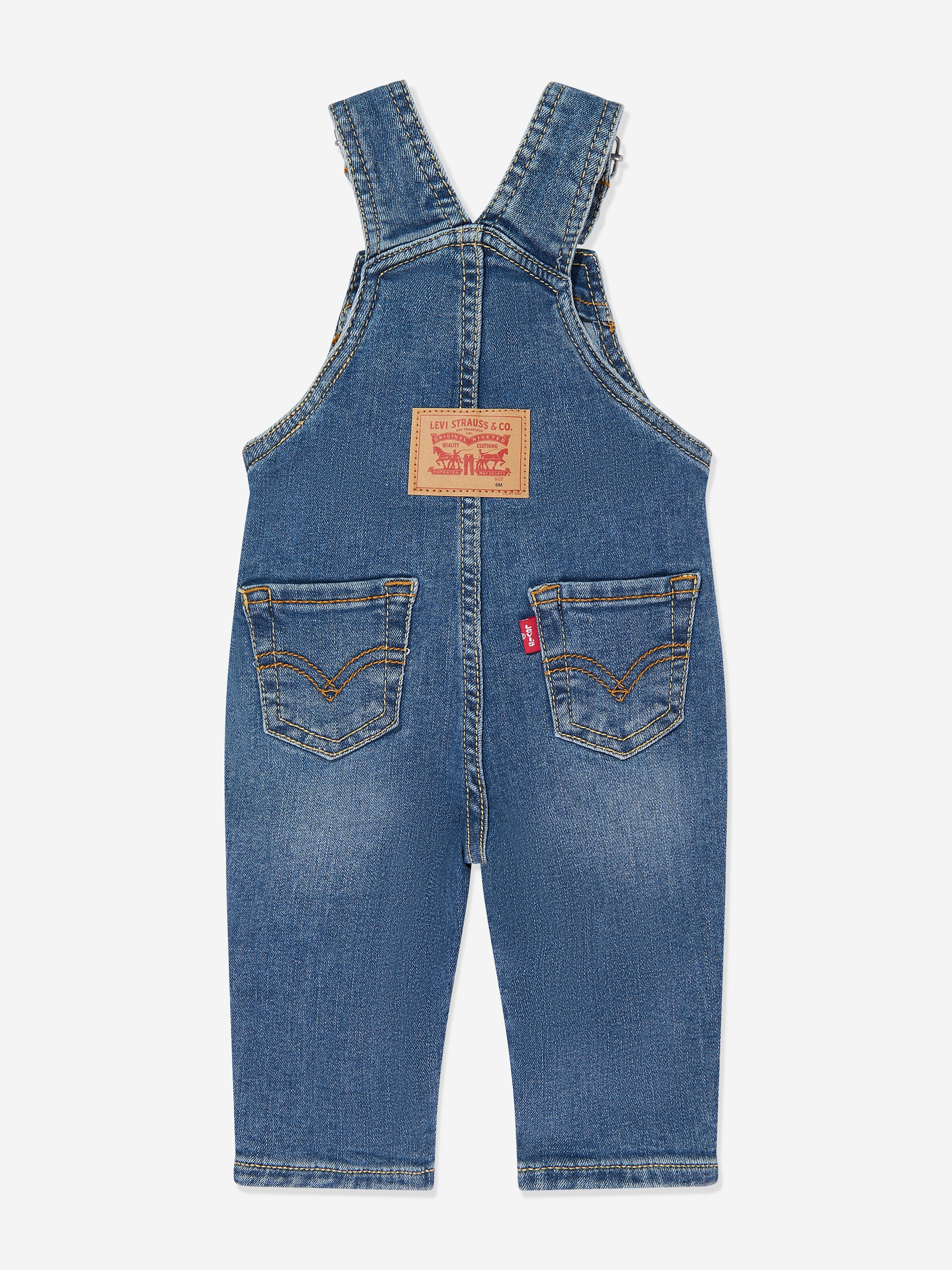 Levi's Baby Boys Denim Dungarees in Blue