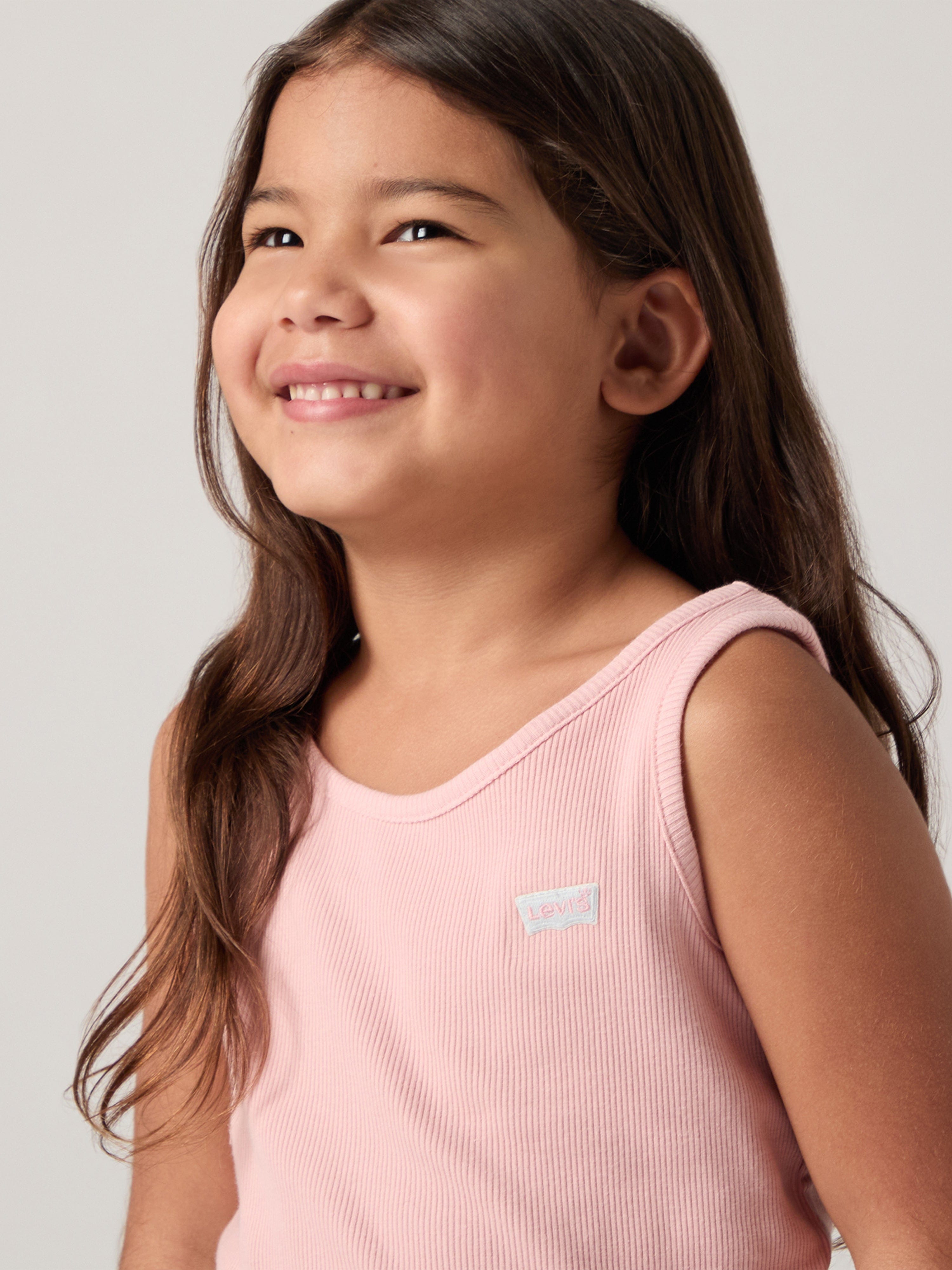 Levi's Girls Meet and Greet Ribbed Tank Top in Pink