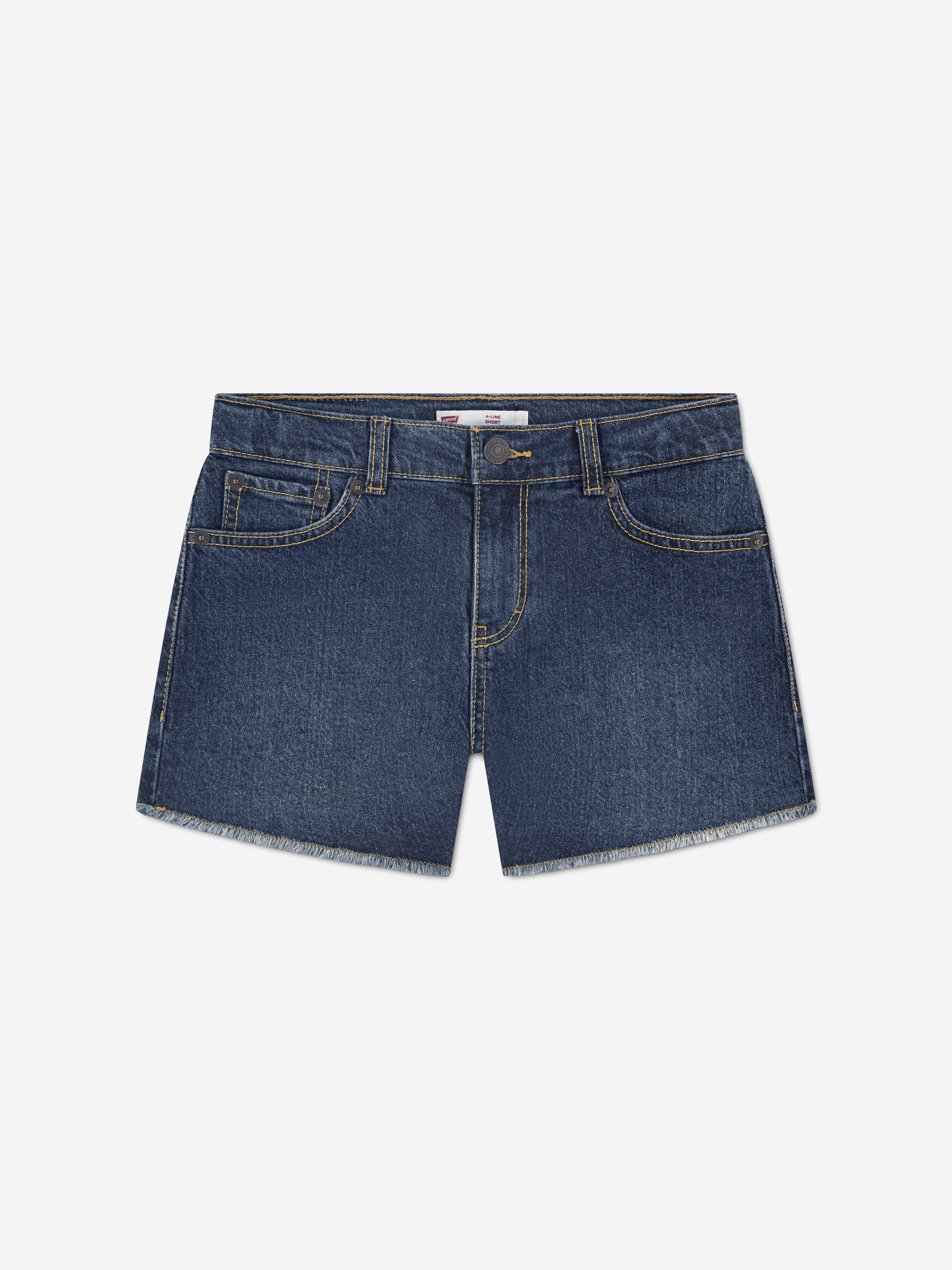 Levi's Girls A Line Shorts in Blue