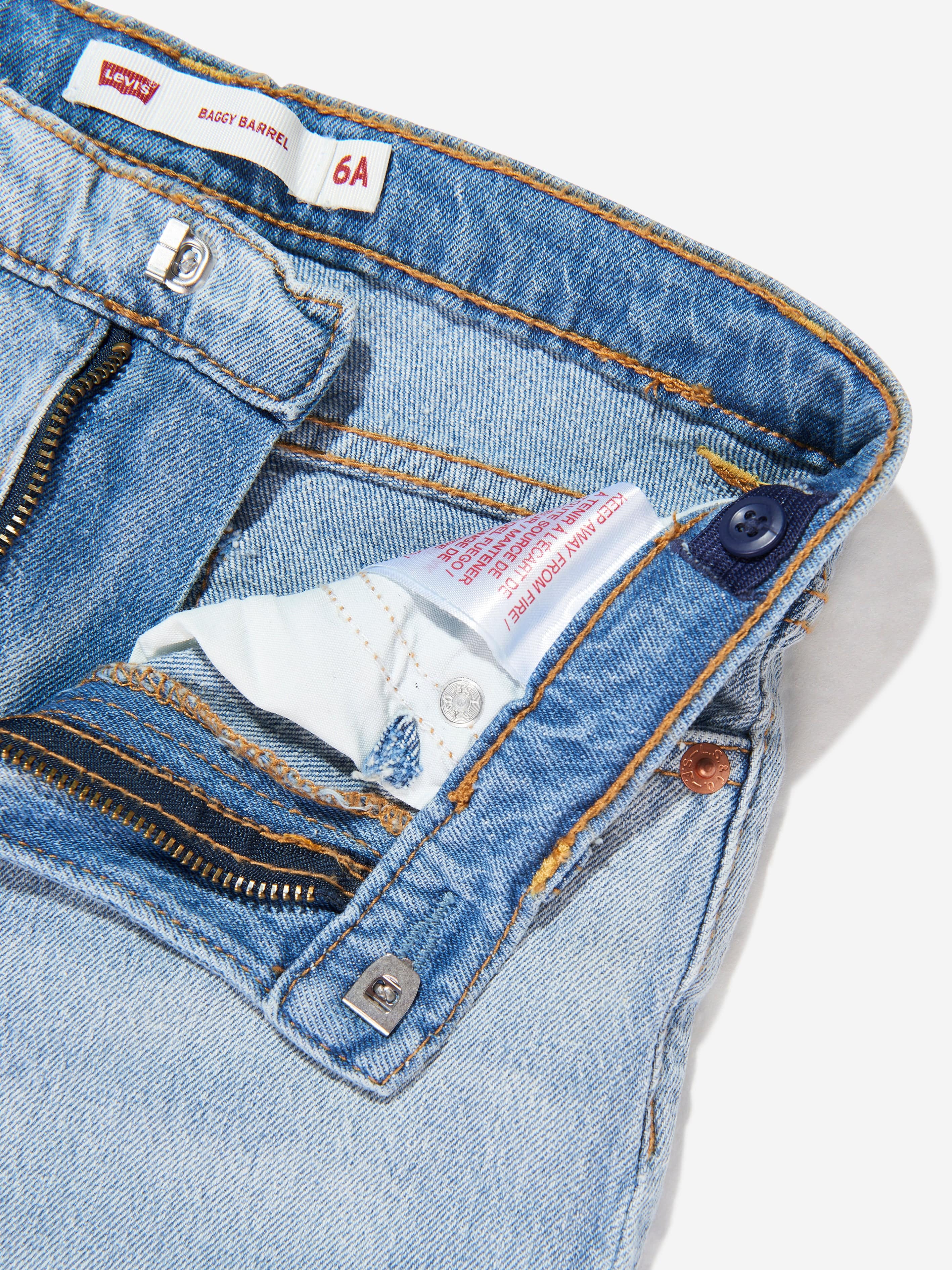 Levi's Girls Baggy Barrel Jeans in Blue