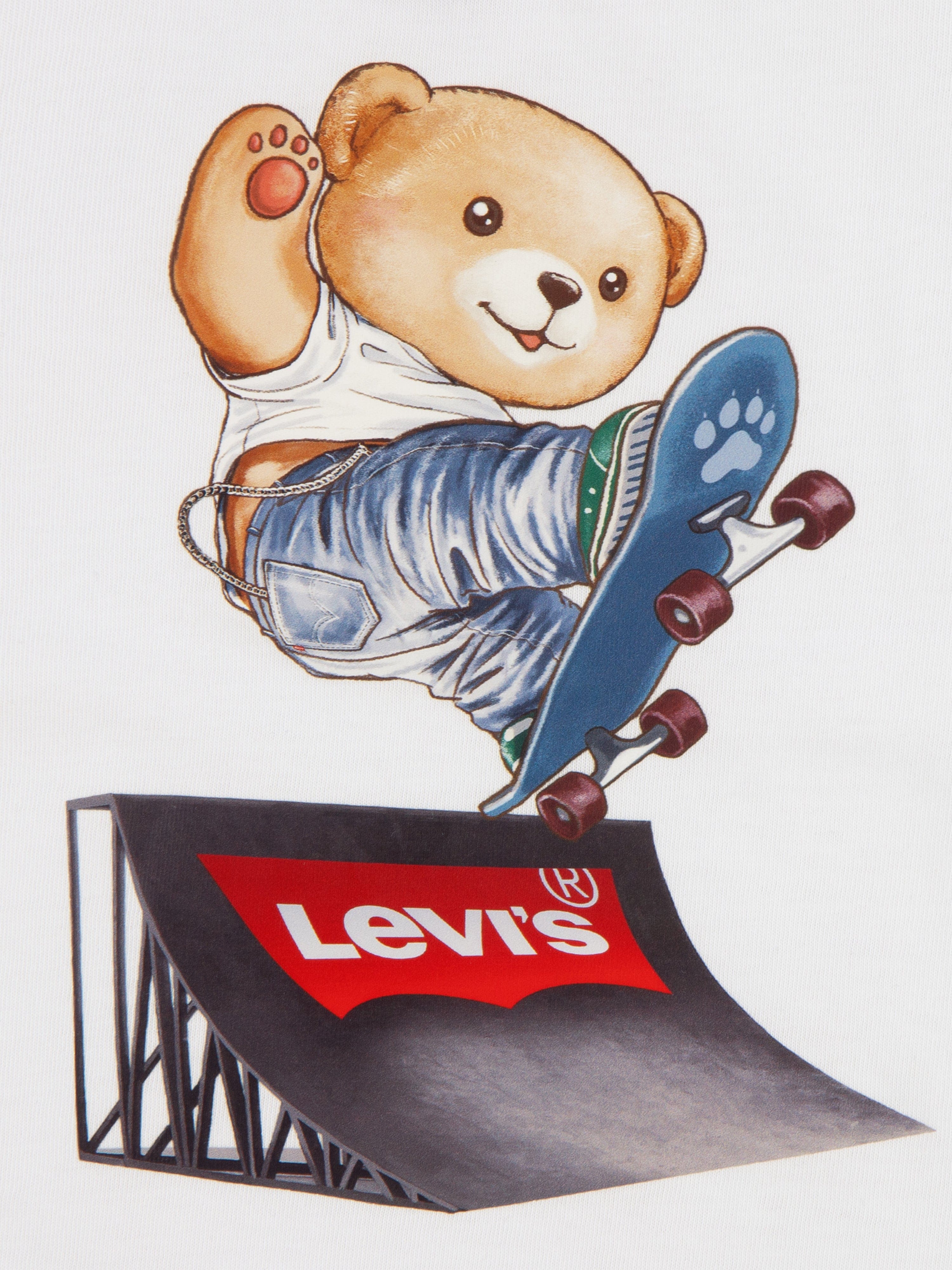 Levi's Baby Boys Skater T-Shirt and Shorts Set in White