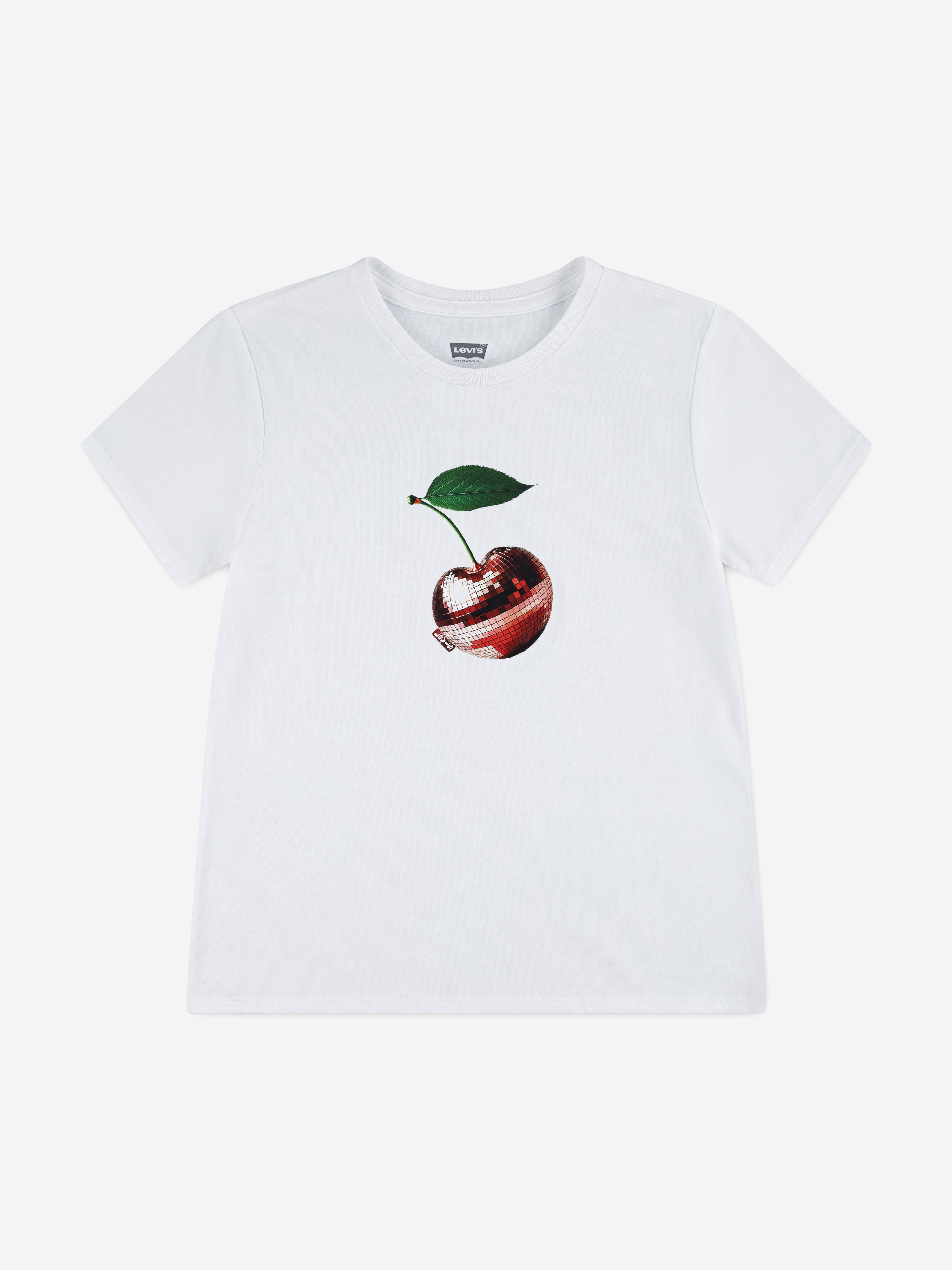 Levi's Girls Disco Cherry T-Shirt in White