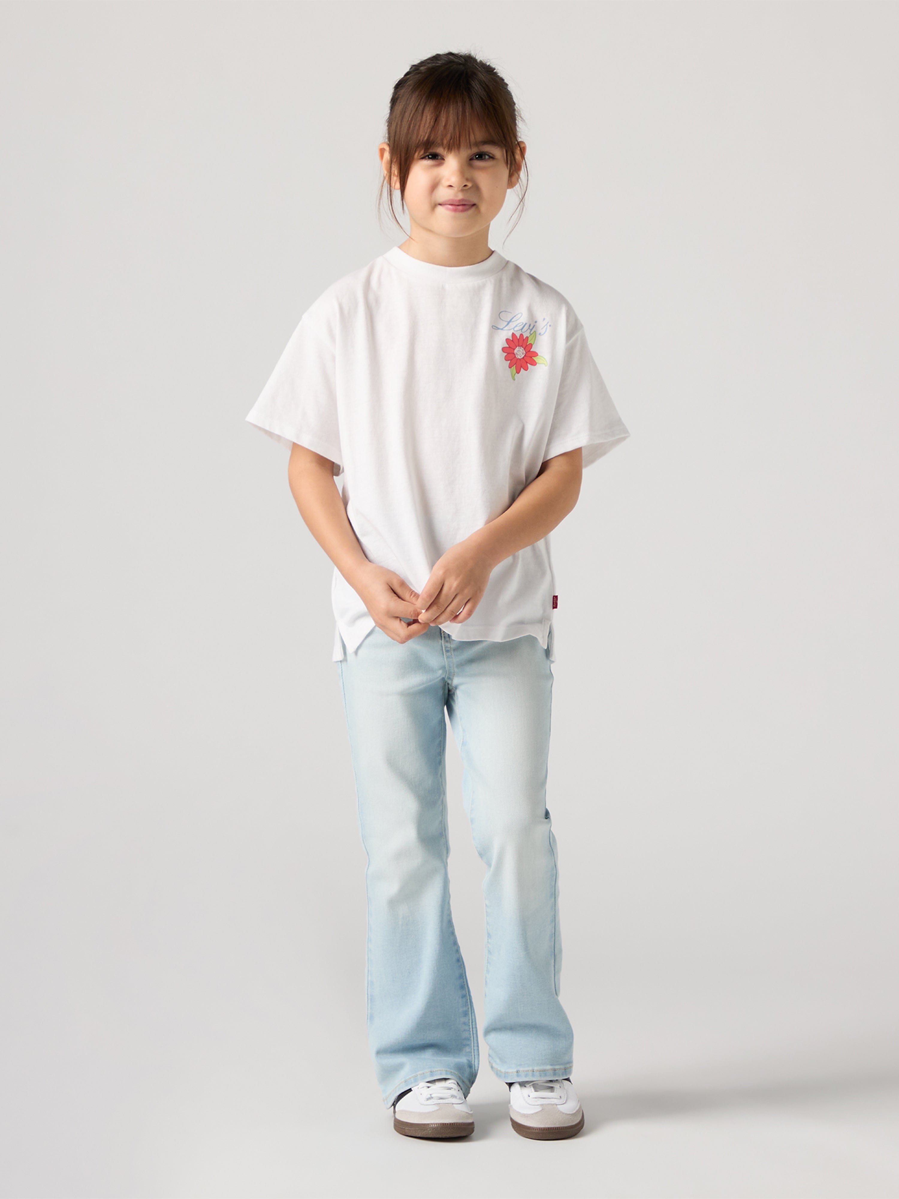 Levi's Girls Levis Floral Oversized T-Shirt in White
