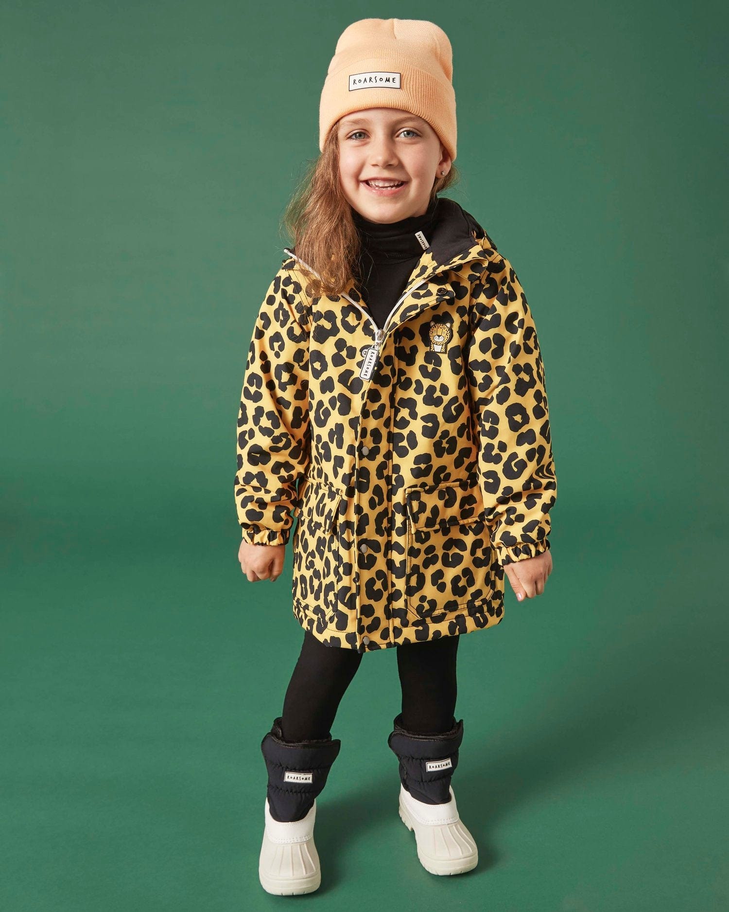 Roarsome Kids Dash Waterproof Coat in Yellow