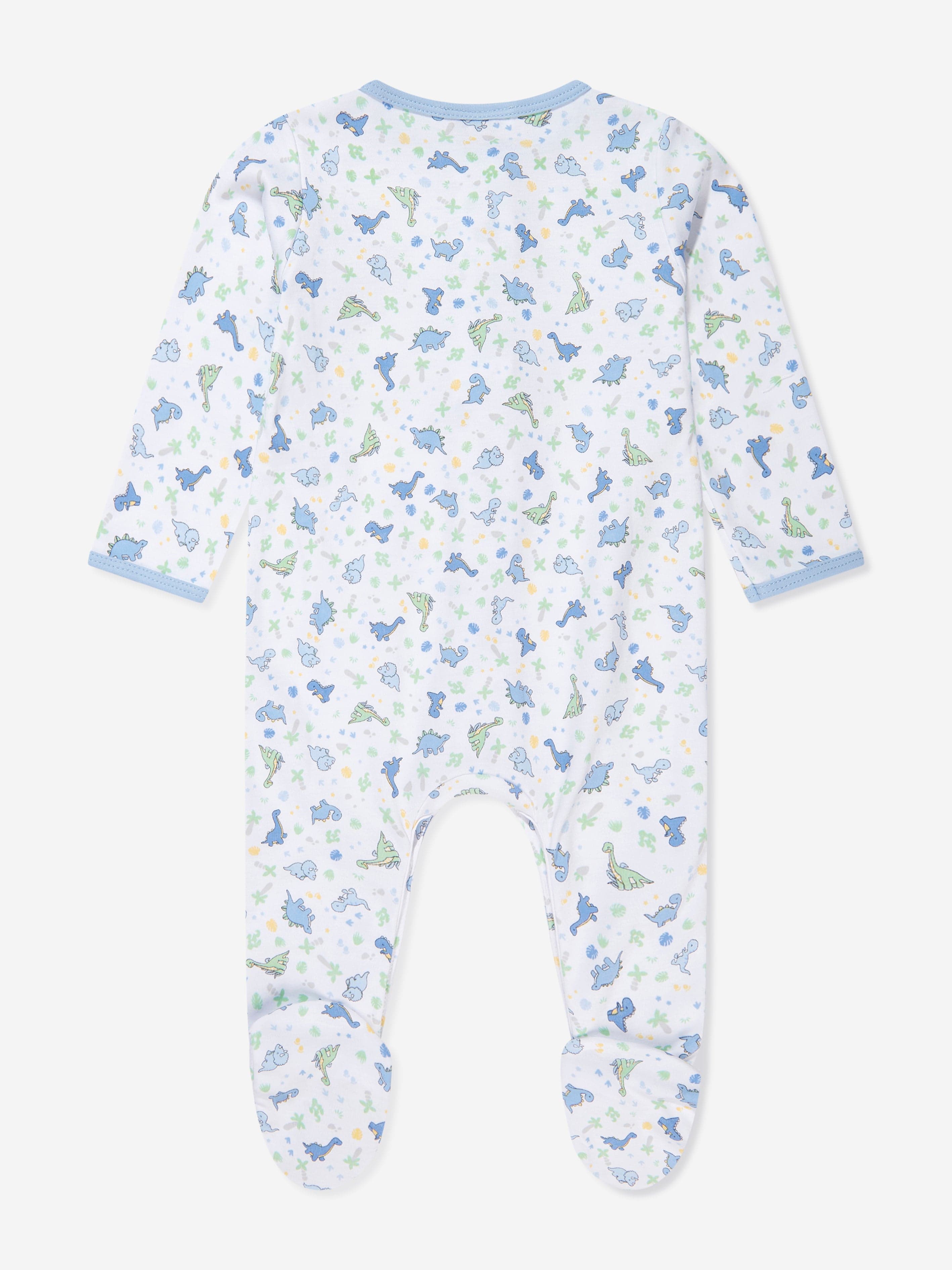 Magnolia Baby Baby Boys Dinoland Babygrow in White