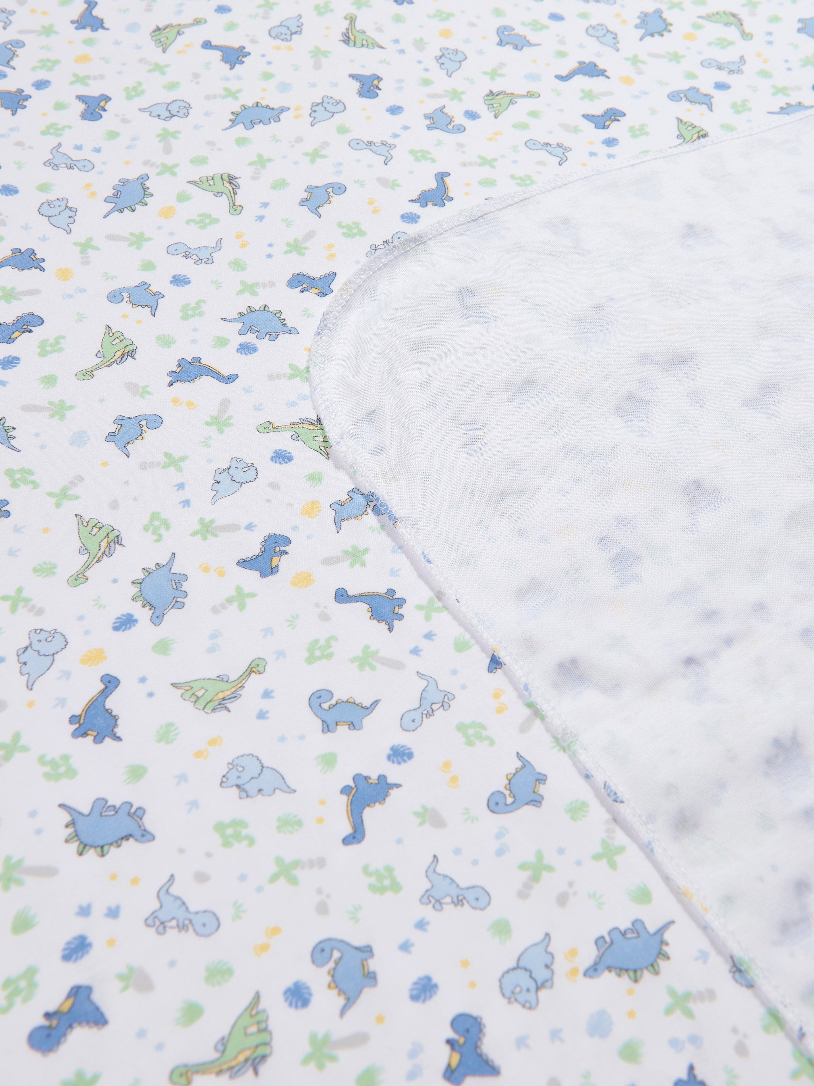 Magnolia Baby Baby Boys Dinoland Swaddle Blanket in White