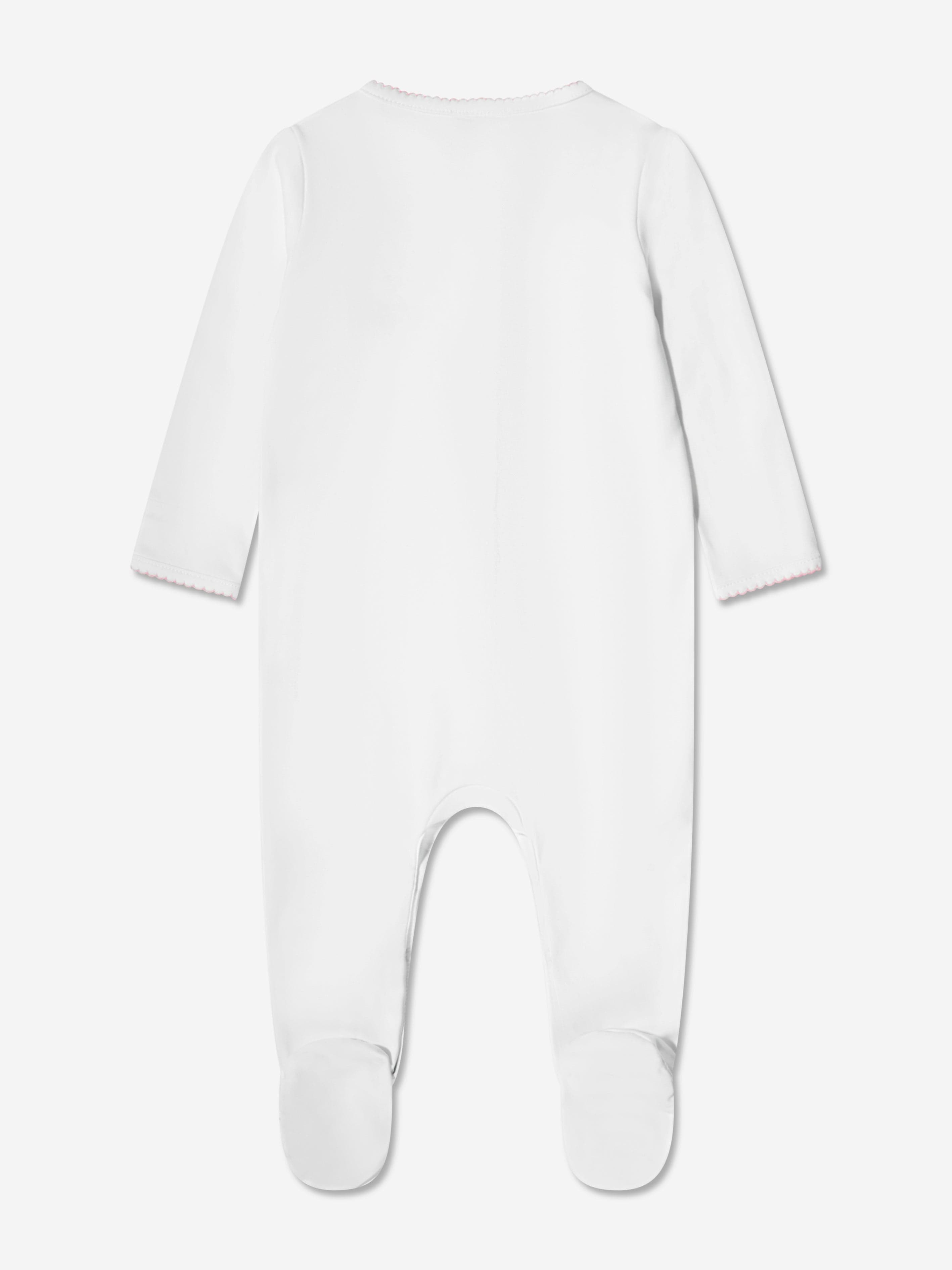 Magnolia Baby Baby Girls Little Sister Babygrow in White