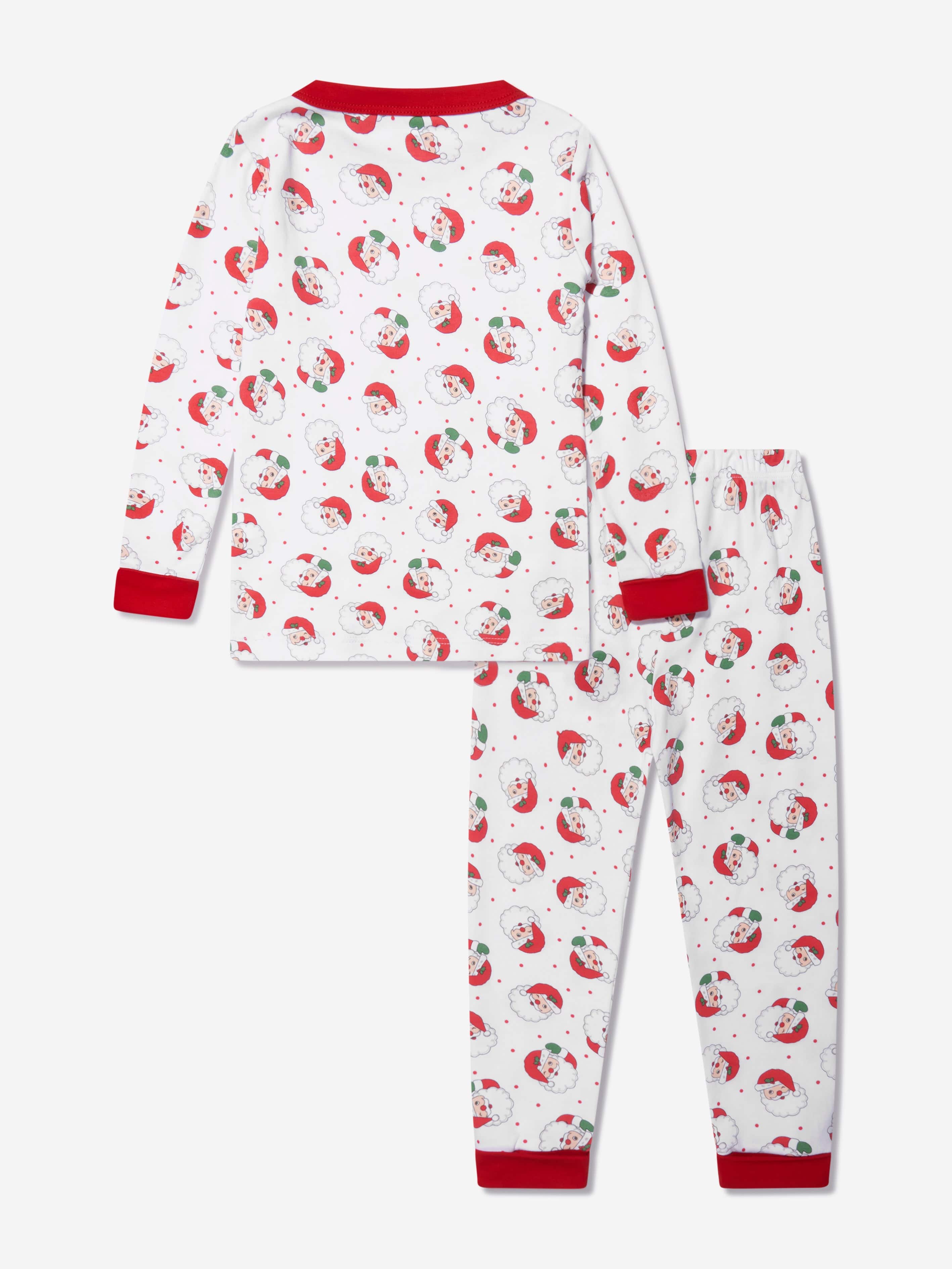 Magnolia Baby Kids Winking Santa Long Pyjamas in Red